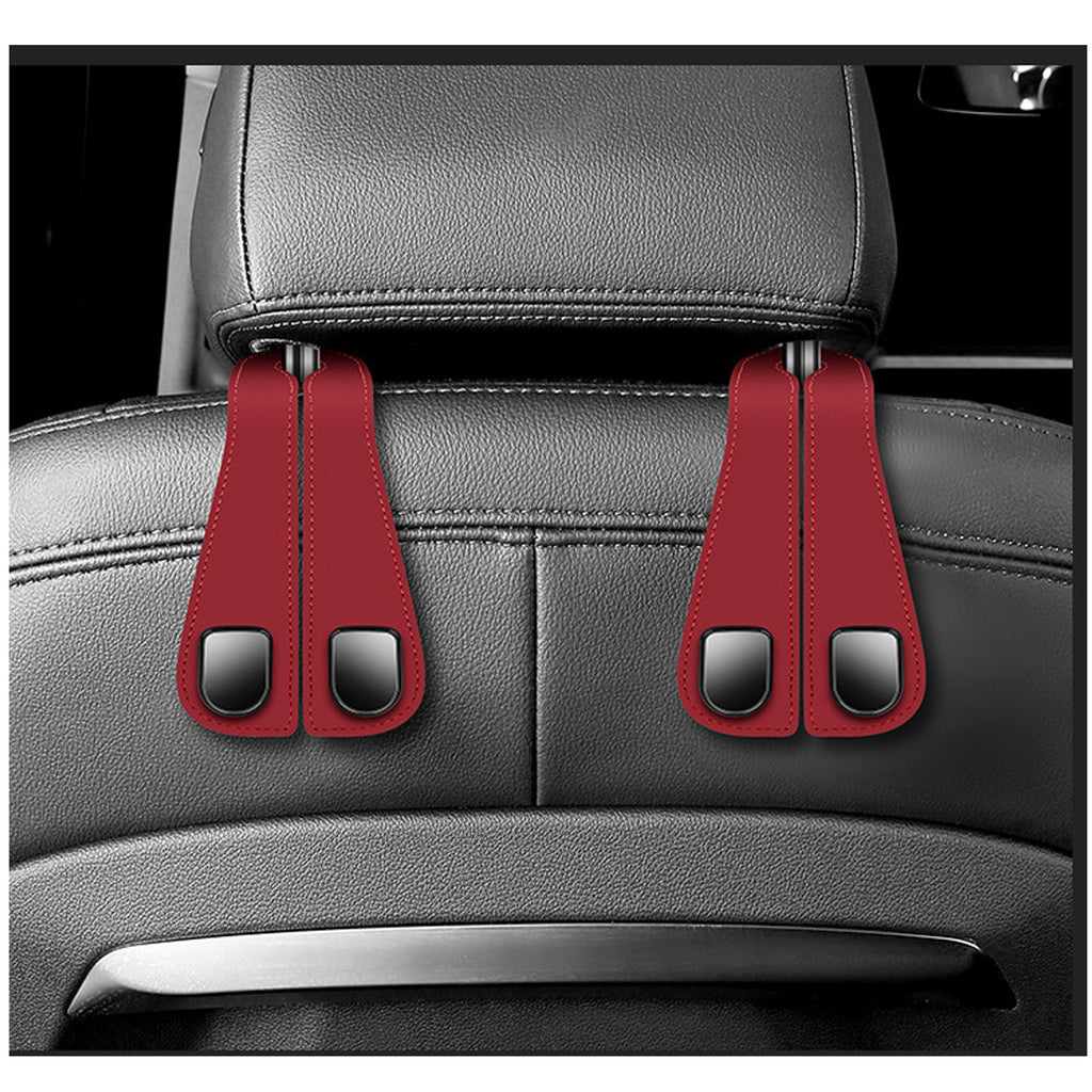 Leather Car Seat Back Hooks