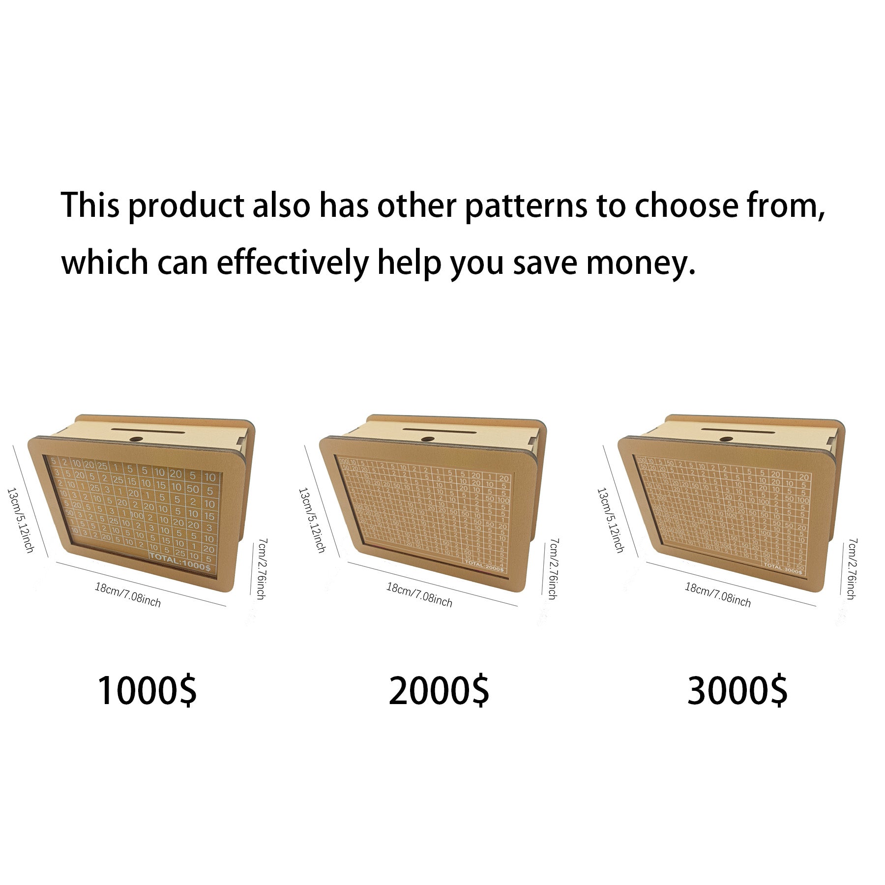 Classic Wooden Piggy Bank
