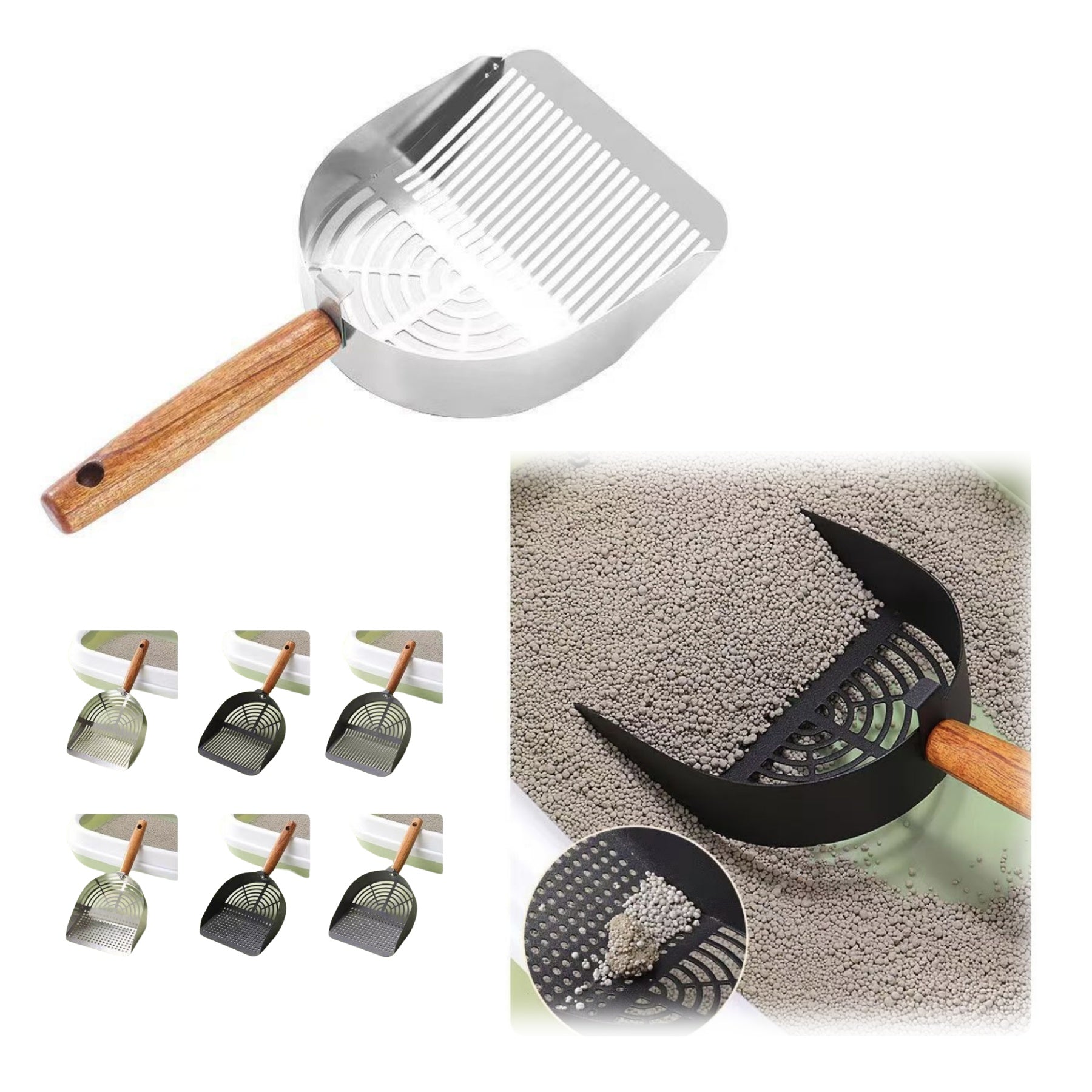 Stainless Steel Cat Litter Scoop