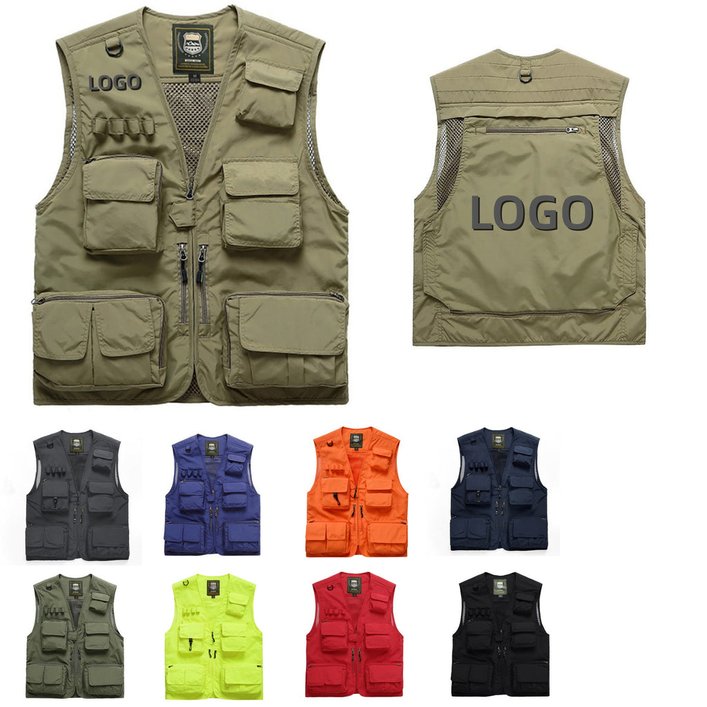Unisex Mesh Breathable Outdoor Work Fishing Photography Vest