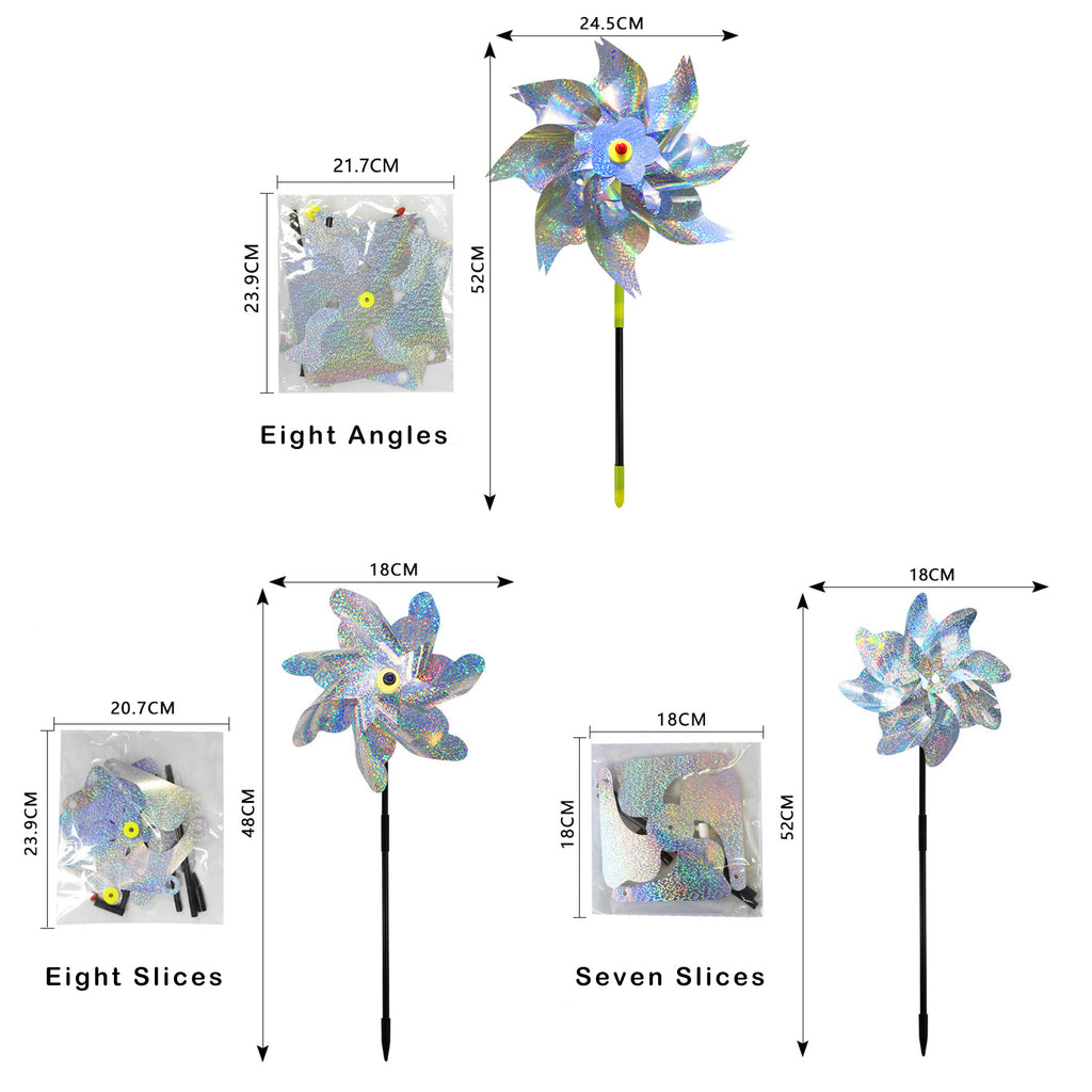 Colorful Windmill For Repel Birds