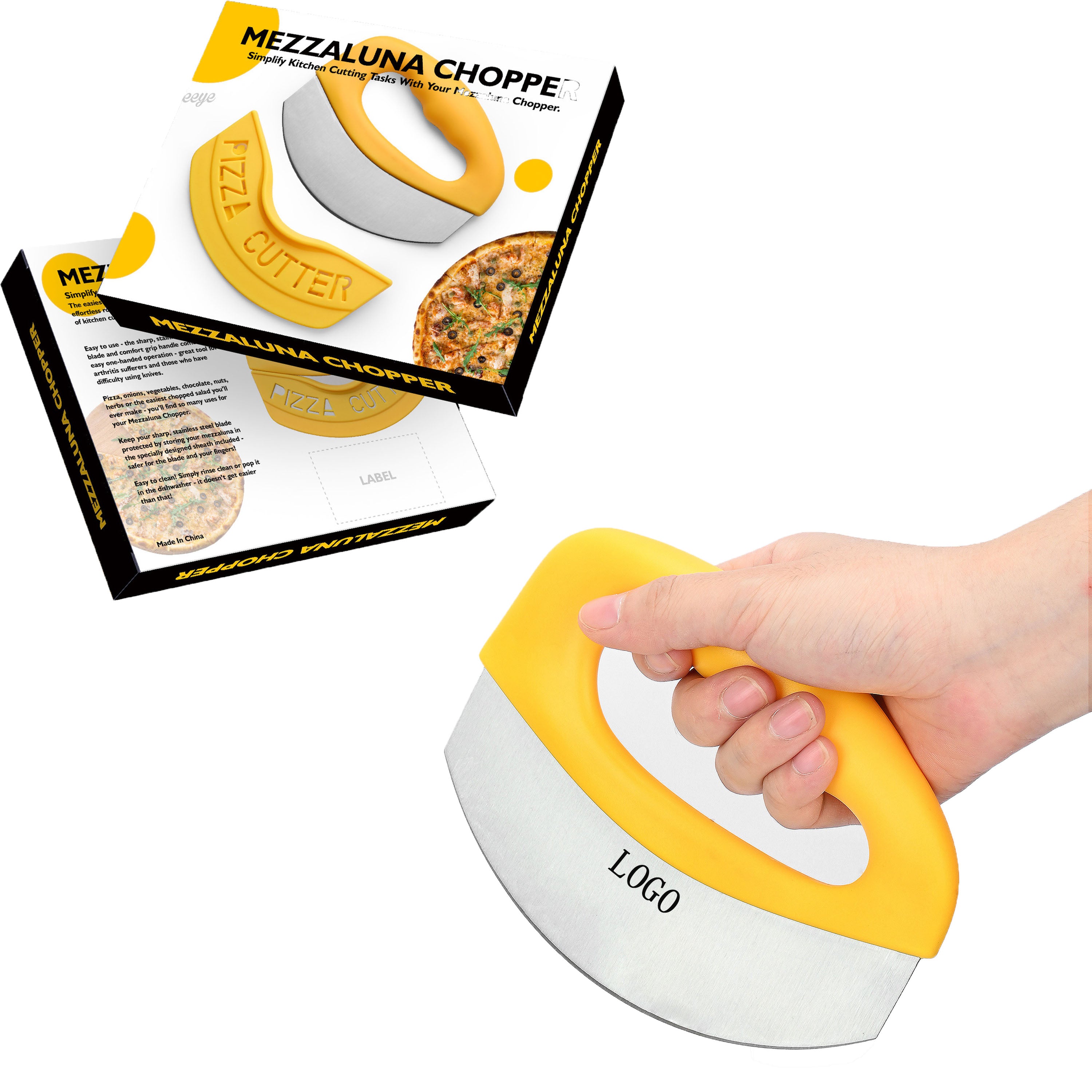 Pizza Cutter With Protective Sheath
