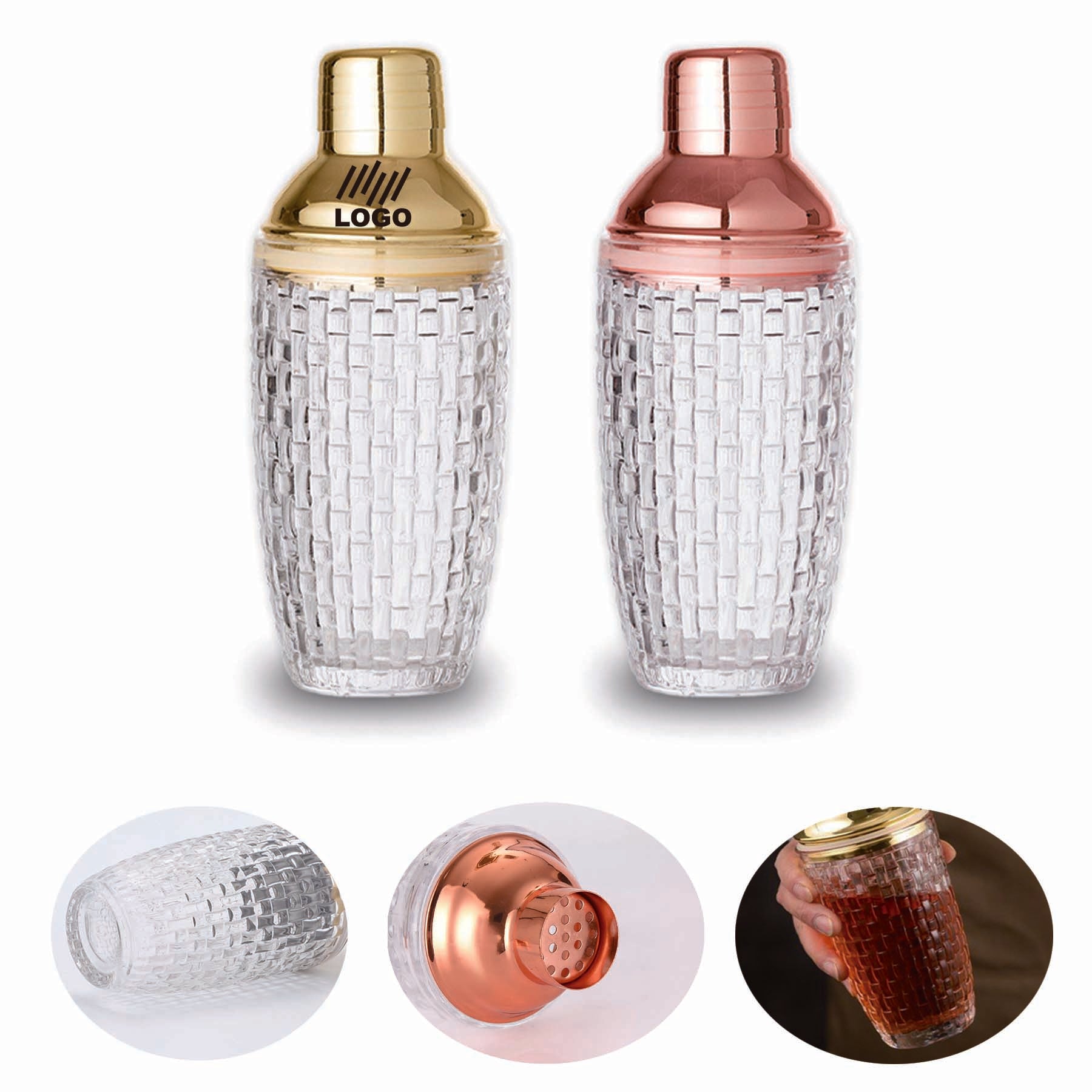 Glass Cocktail Shaker