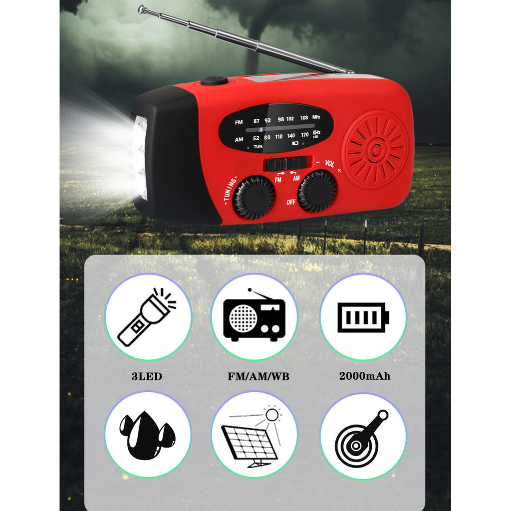 Hand Crank Emergency Weather Solar Radio