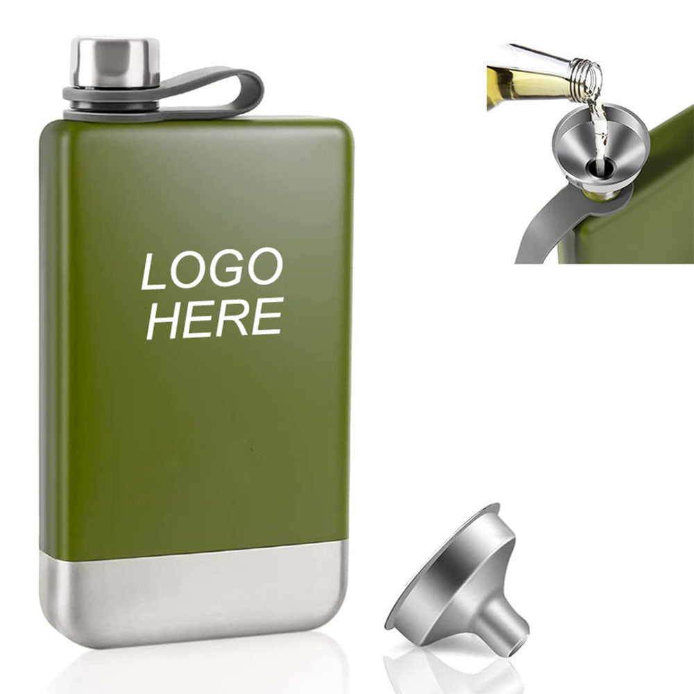 Stainless Steel 9oz Camping Flask