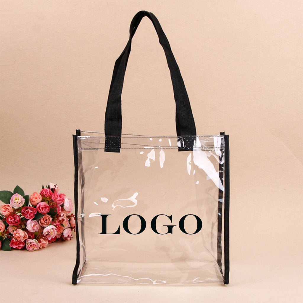 Clear PVC Stadium Tote Bag For Work Beach
