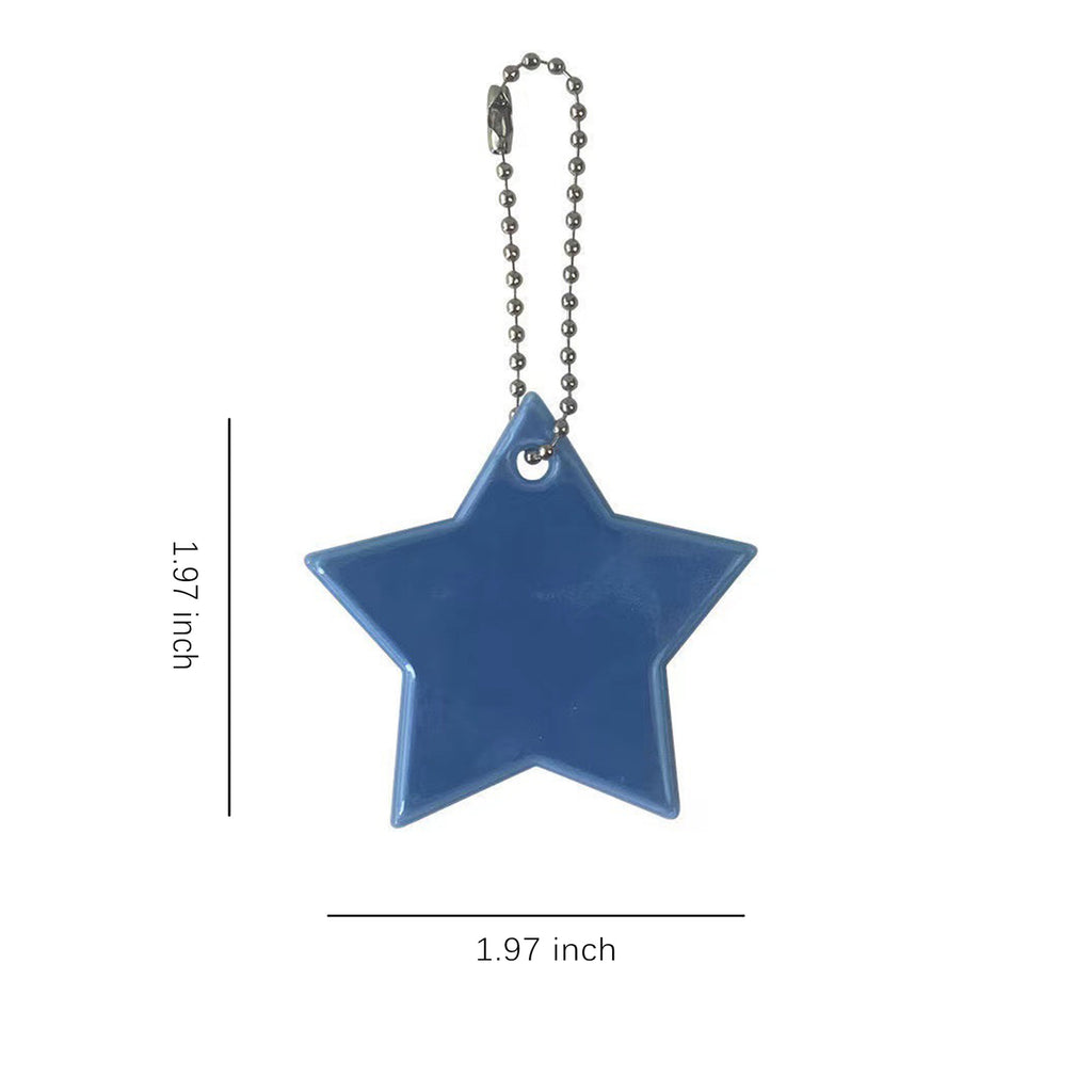 Star Pvc Safety Reflector Pendant For Cycling Running