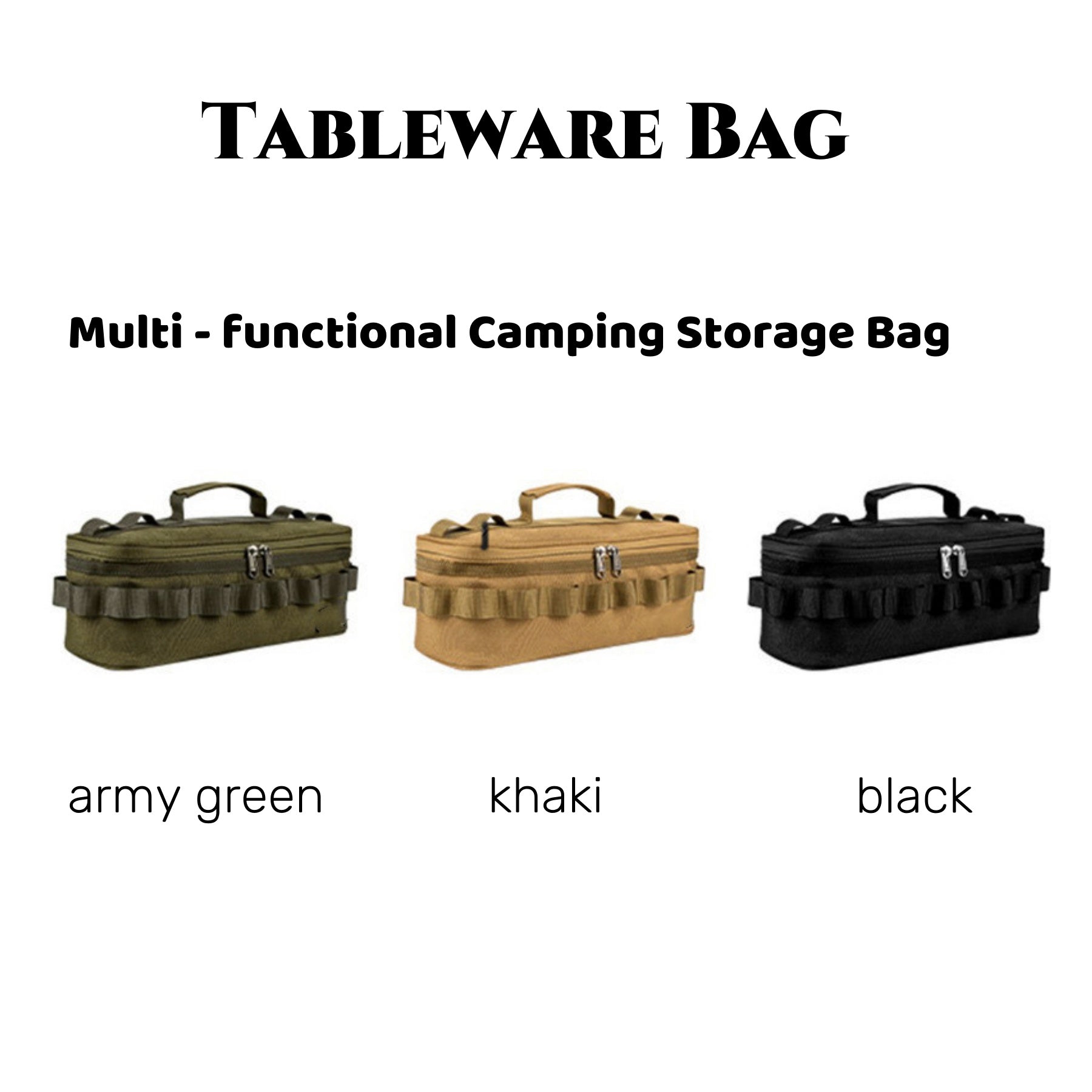 Outdoor Tableware Storage Bag