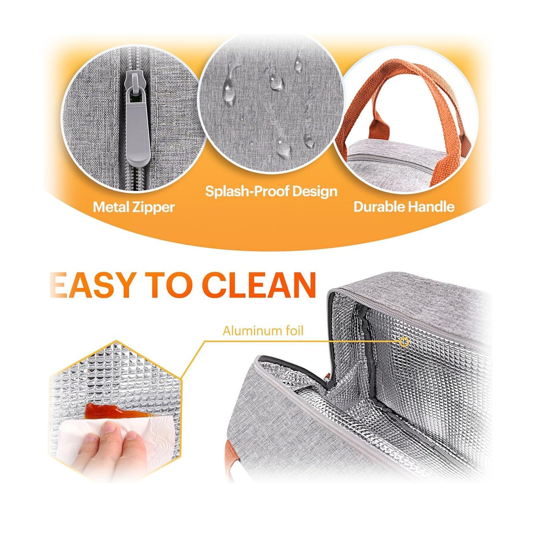 Thickened Aluminum Foil Lunch Insulation Bag