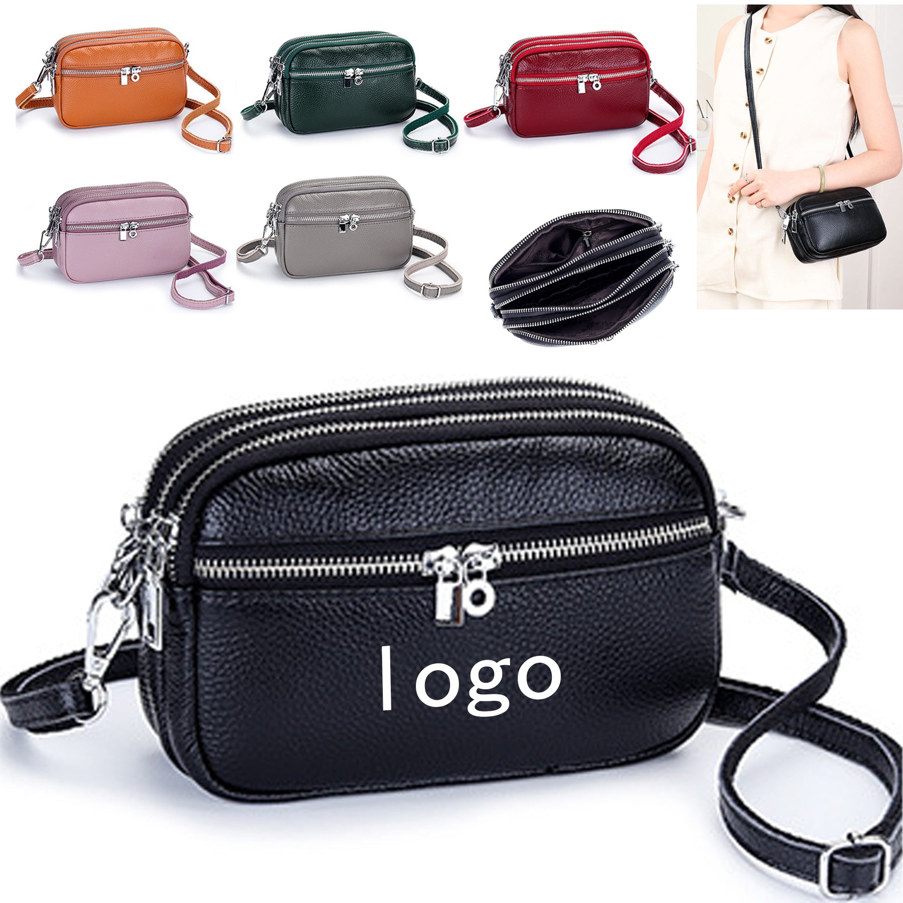 Women's Leather Crossbody Bag