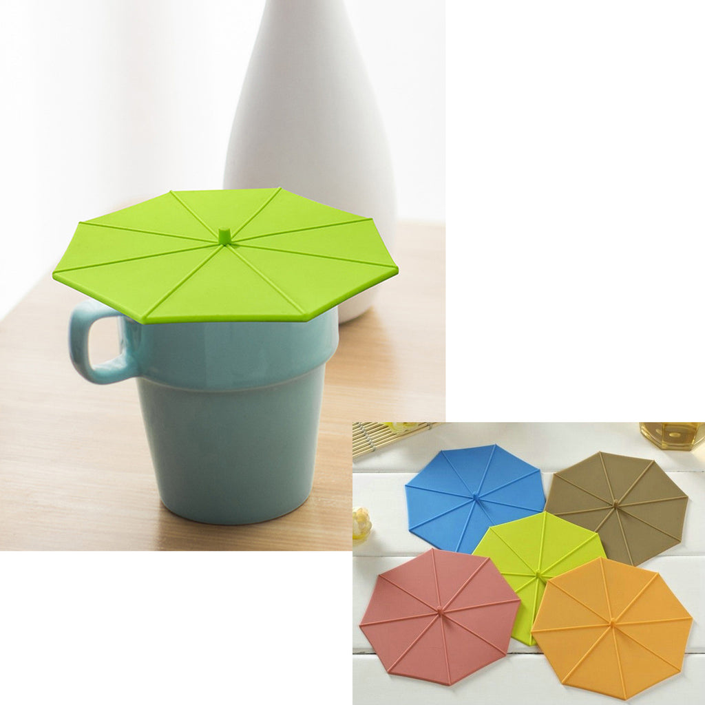 Silicone Umbrella Mug Cup Lid Covers