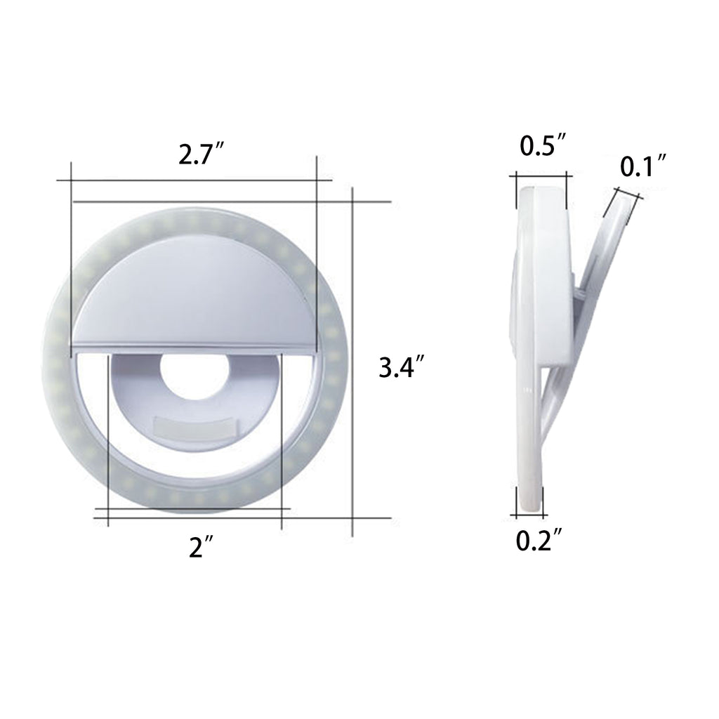 Portable Clip-On Selfie Fill Light With 40 Led