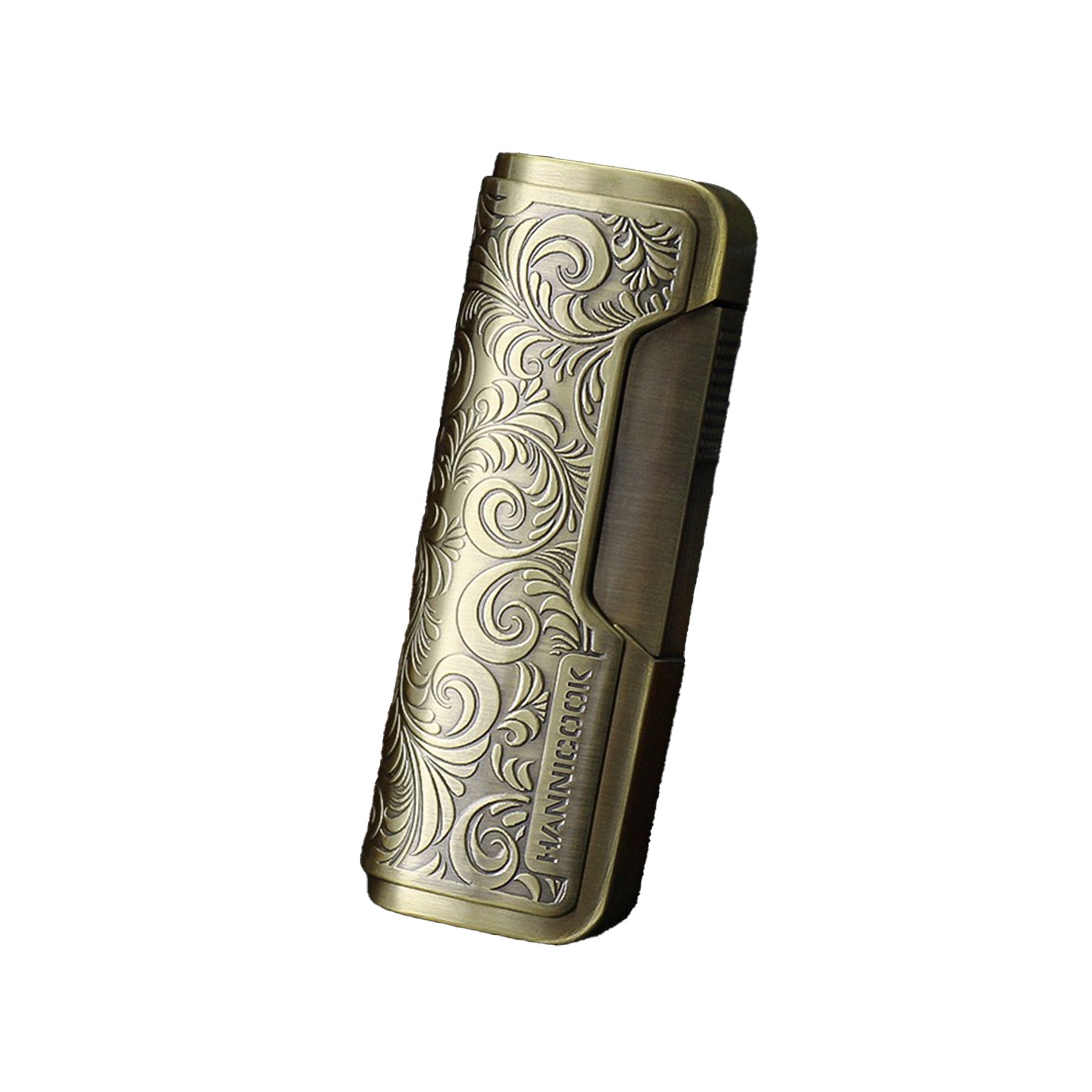 Cigar Cutter Set Embossed Metal Alloy Lighter