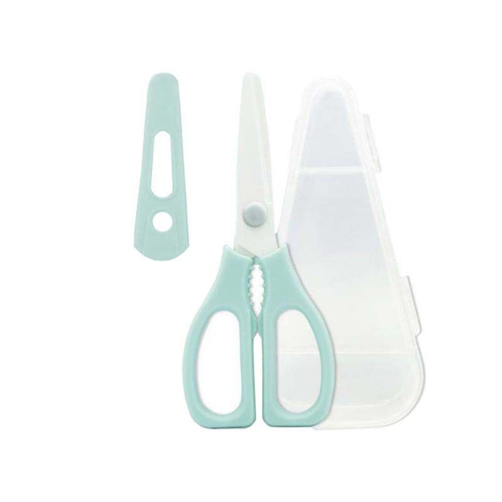 Ceramic Baby Food Scissors Portable Case BPA Free