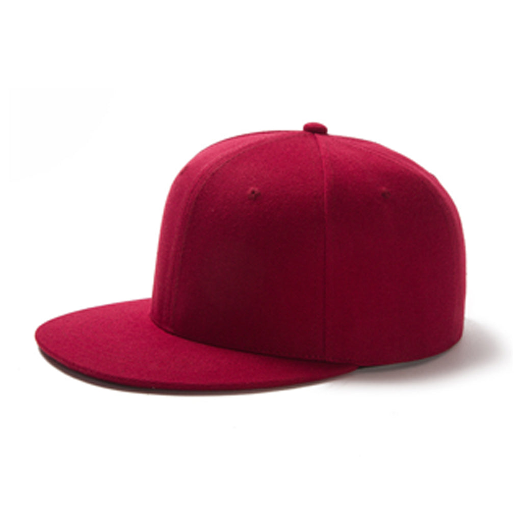 Adjustable Plain Sports Flat-Brim Hat