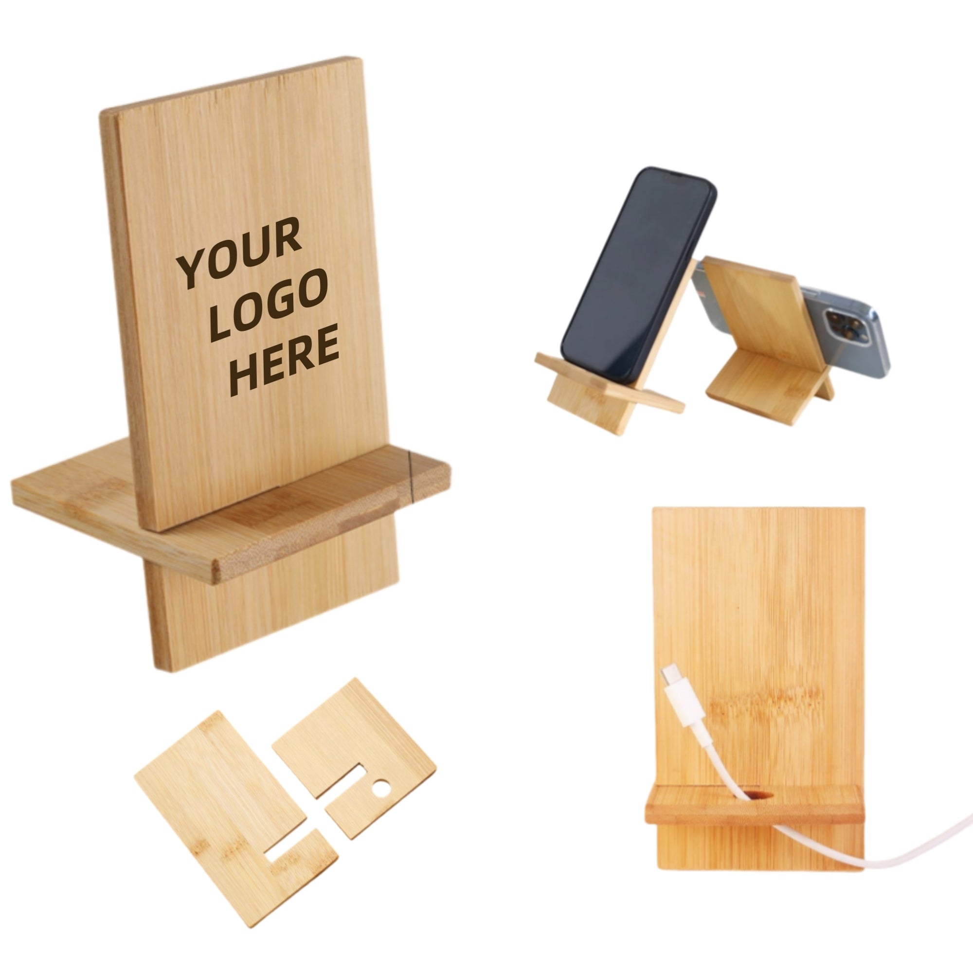 Natural Bamboo Phone Stand