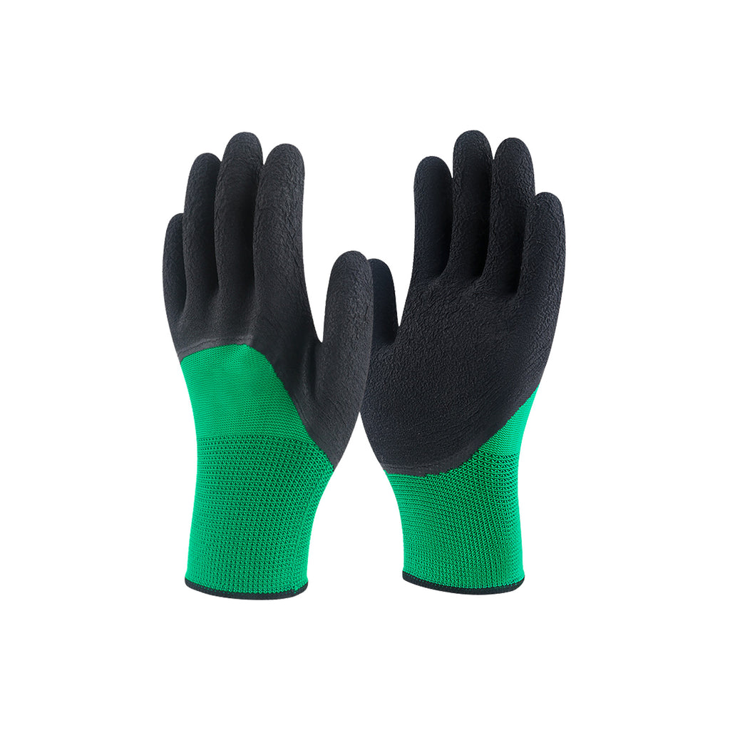 Blue & White Palm-Coated Gloves