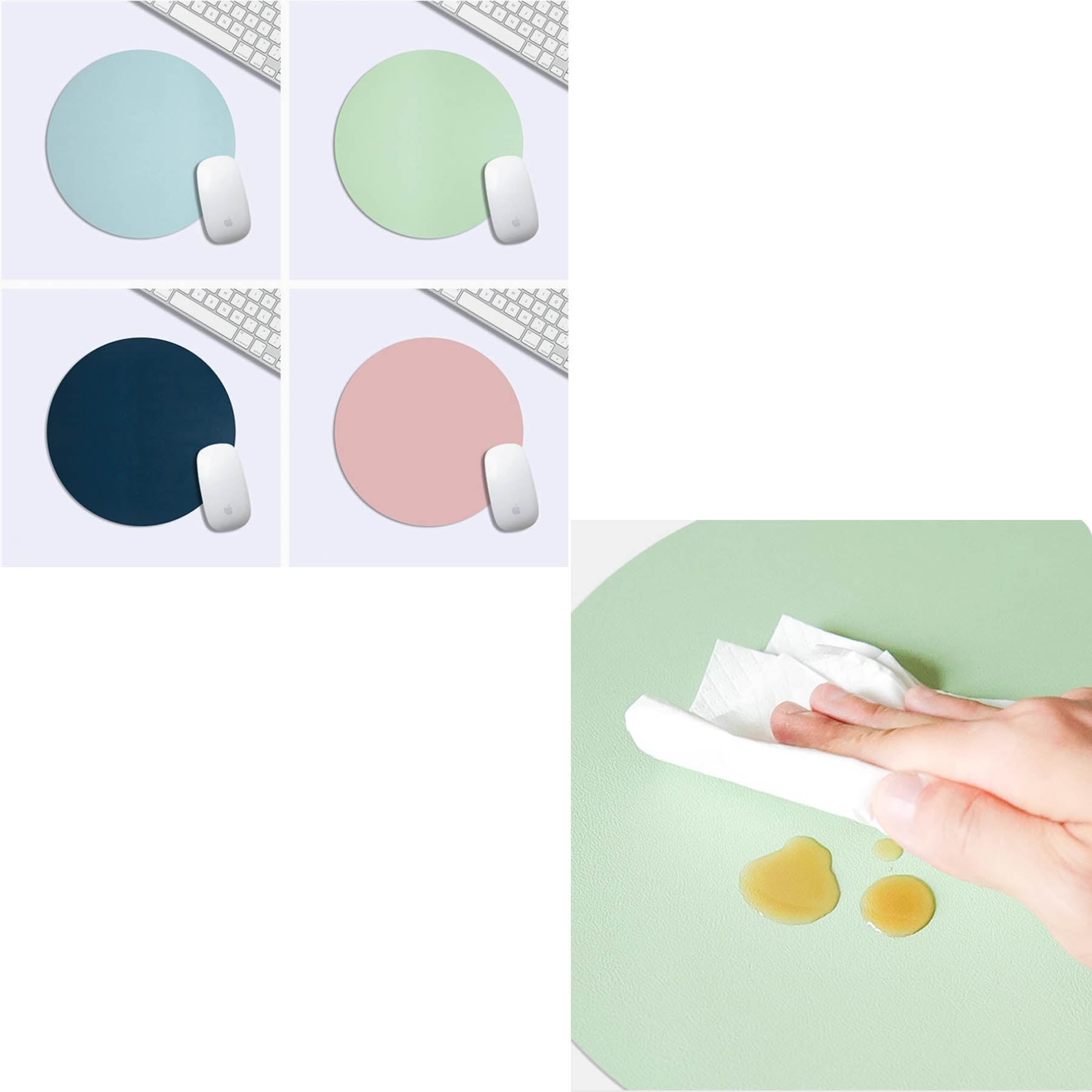 Candy Color Round Mouse Pad