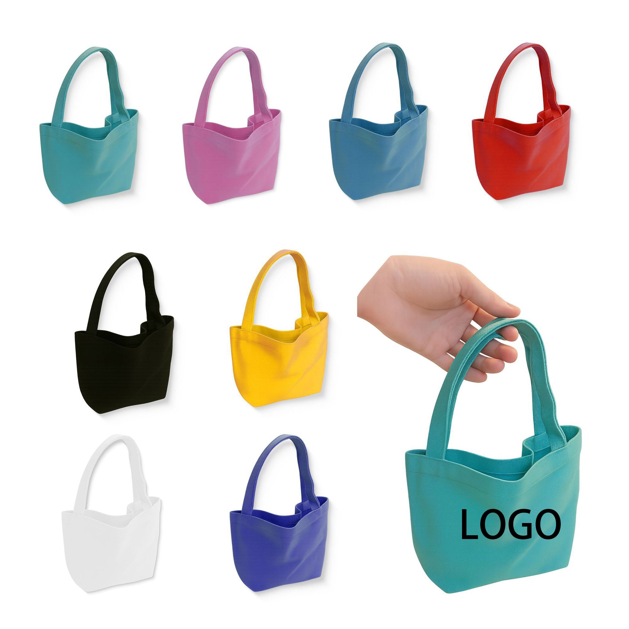 Vibrant Canvas Tote Bag-Handheld Shopping Carryall