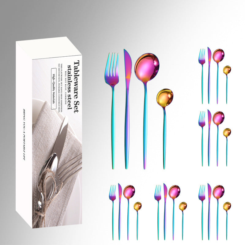 24 Pieces Stainless Steel Cutlery Set