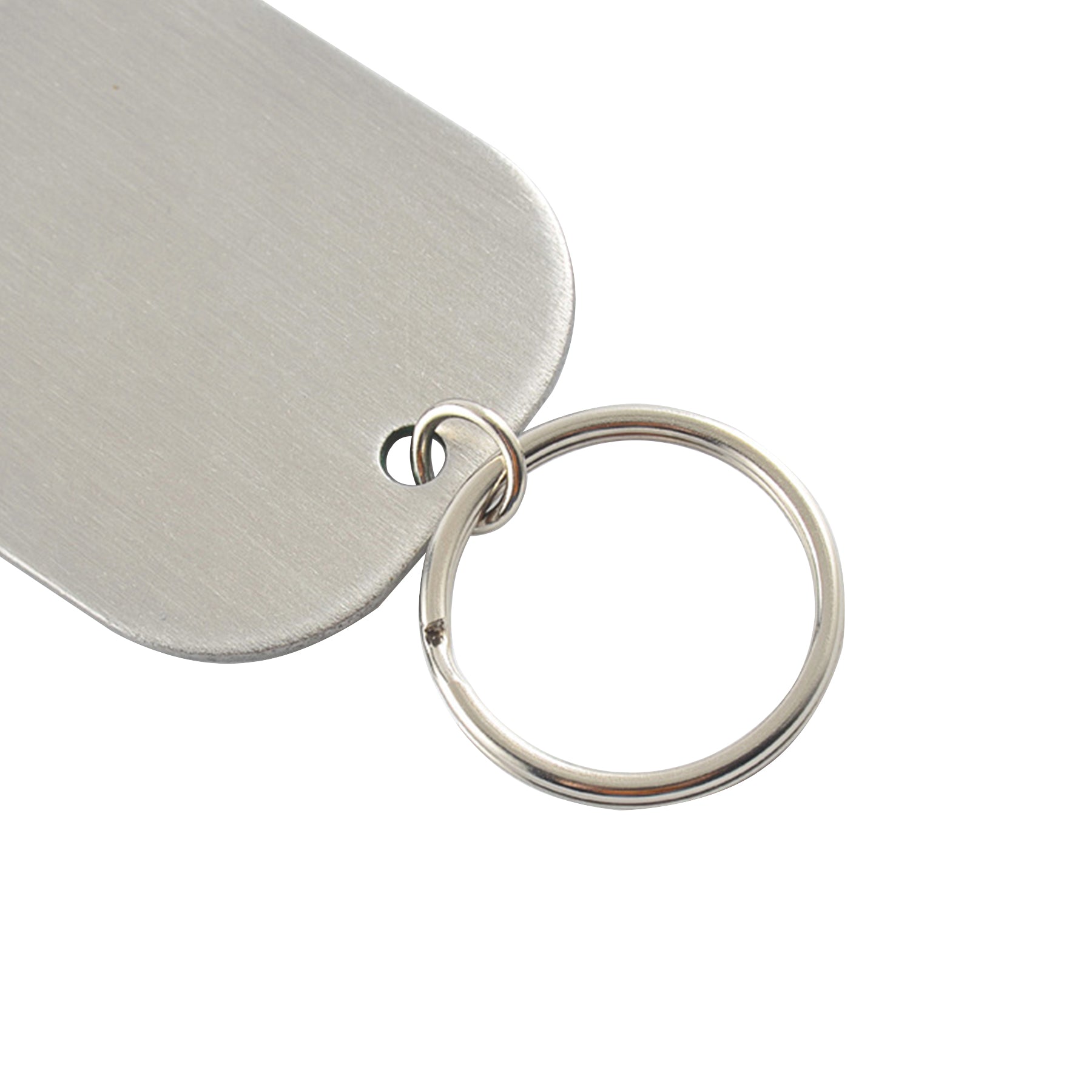 Stainless Steel Flat Beer Bottle Opener Keychain