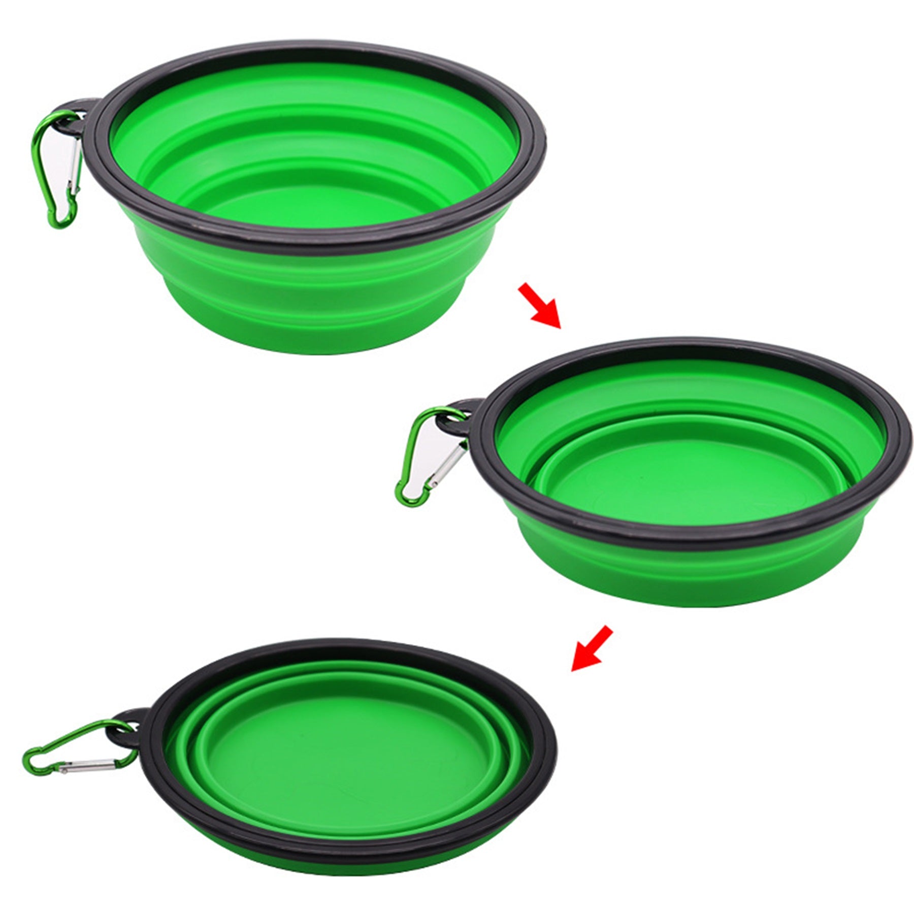 Pet Silicone Anti-Tipping Folding Bowl