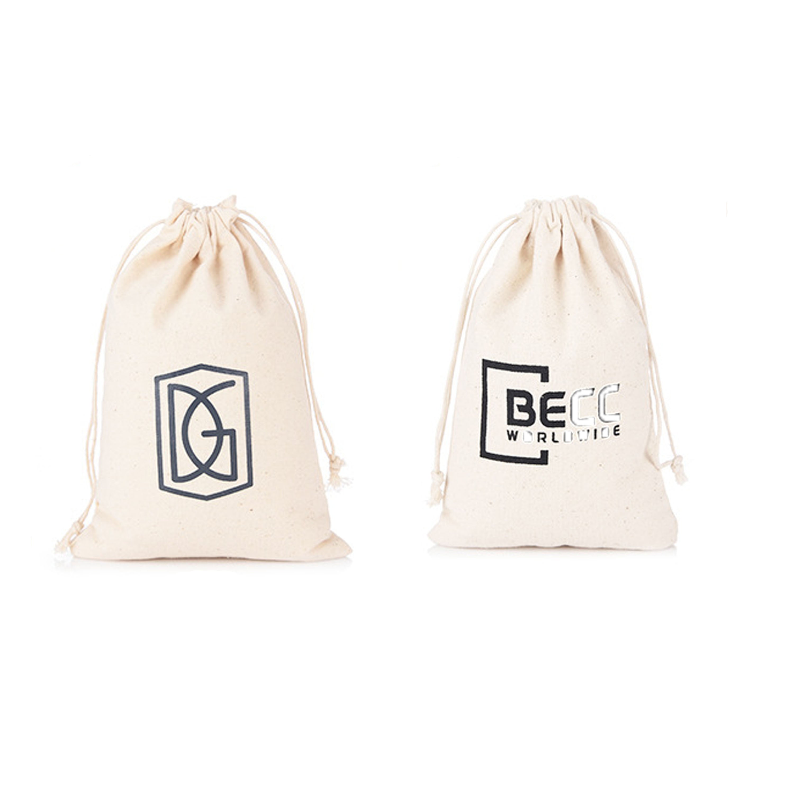 Burlap Drawstring Christmas Bags