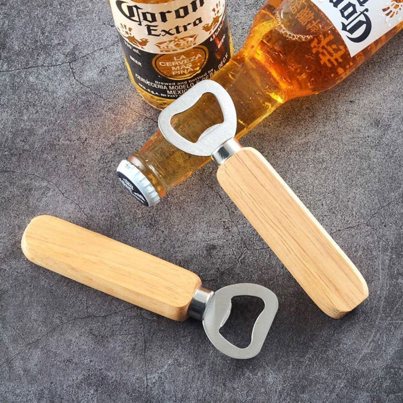Bottle Opener With Nice Wooden Handle