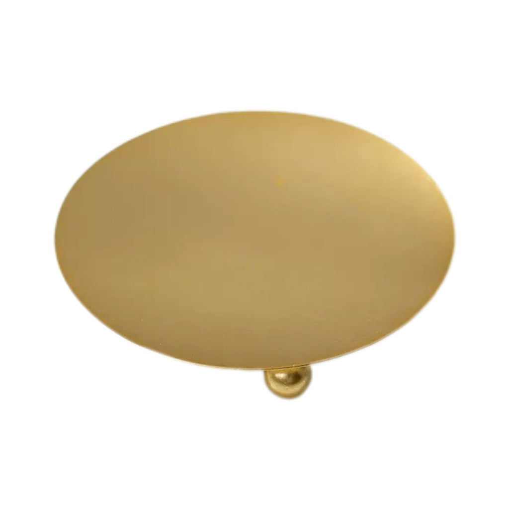 Iron Aromatherapy Candle Tray Gold Black Candle Holder