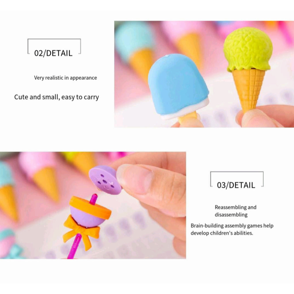 Student 4 Pieces Eraser Set