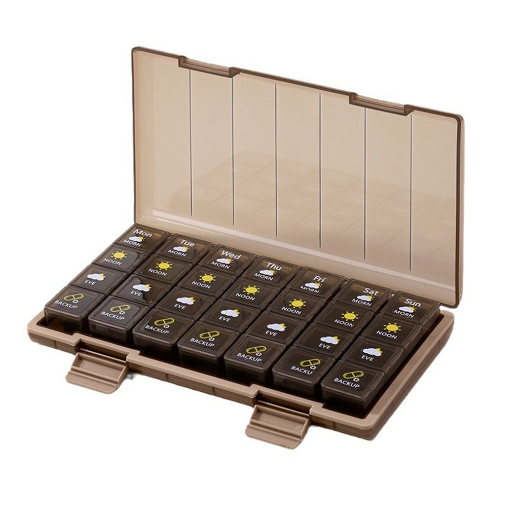 21-Compartment Pill Storage Box