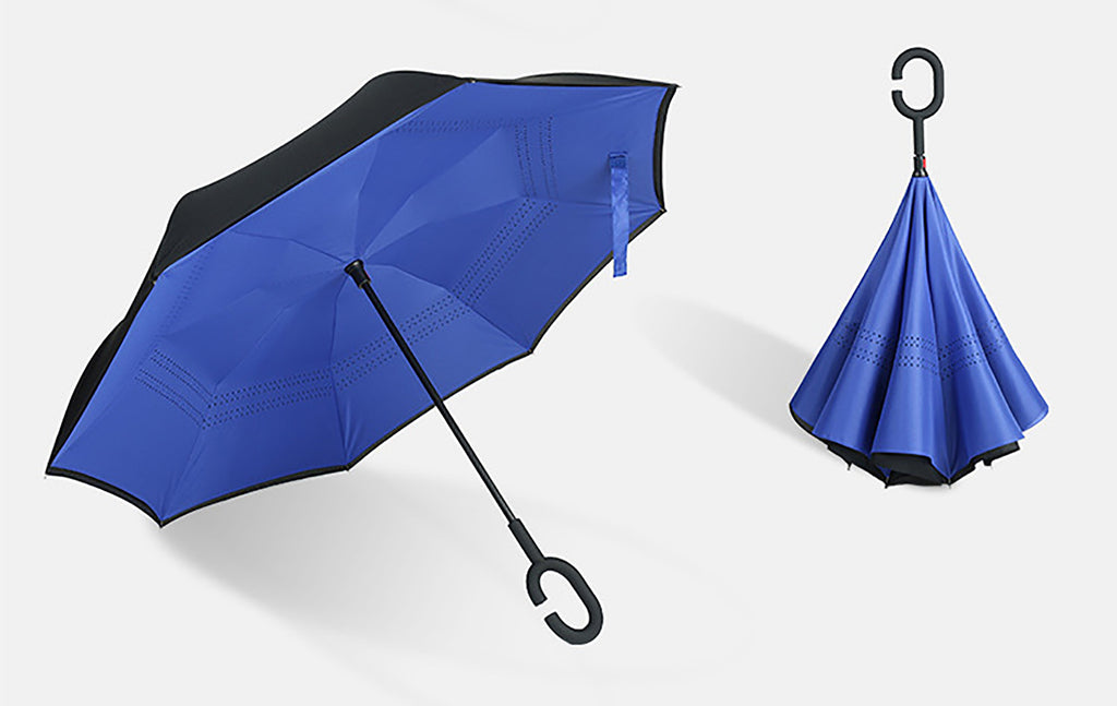 Double Layer Inverted Windproof Reverse Umbrella