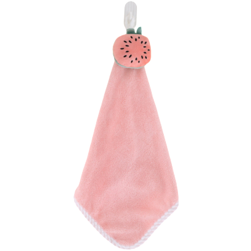 Hanging Coral Fleece Hand - Drying Towel