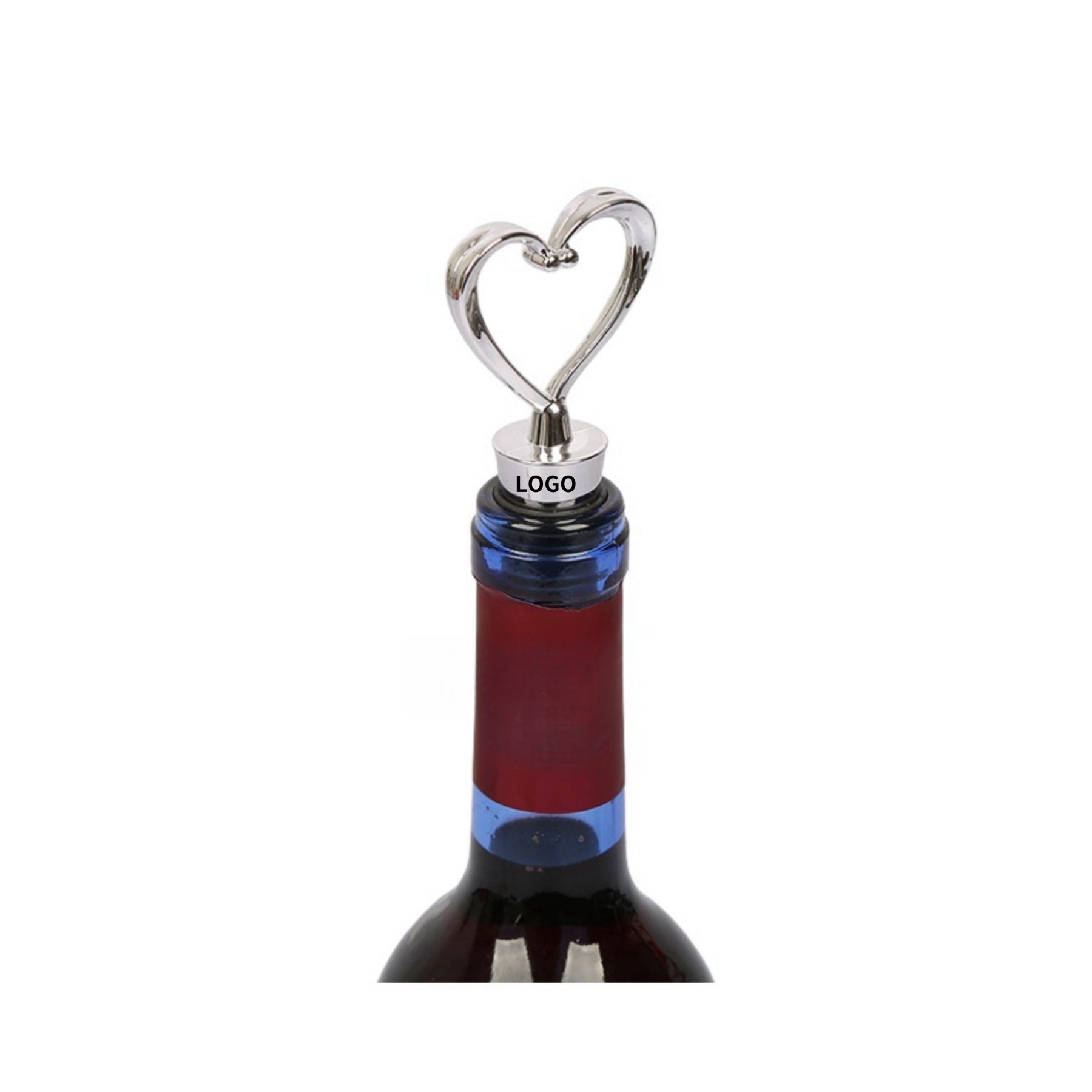 Heart Shaped Red Wine Bottle Stopper