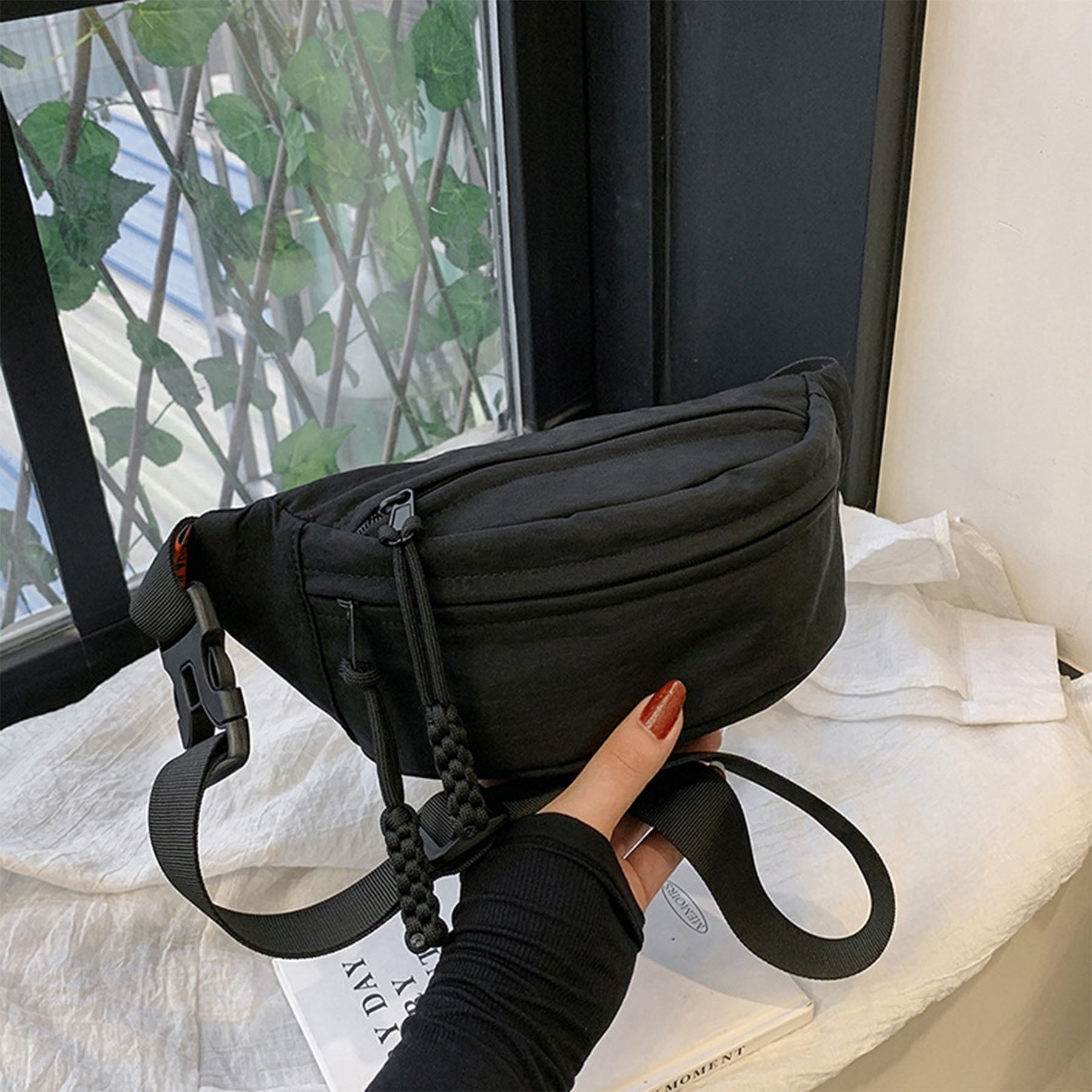 Full Color Sport Crossbody Zipper Fanny Pack