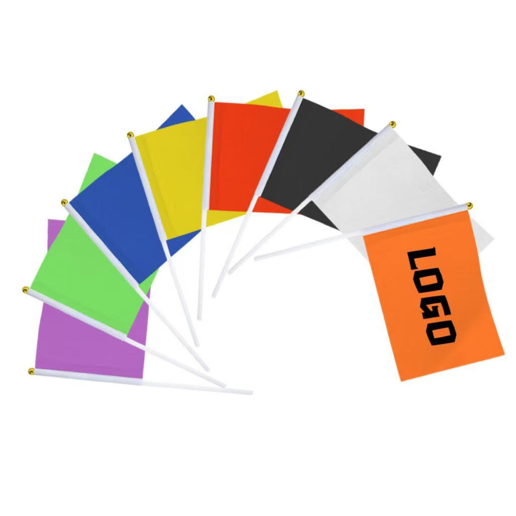 Solid-Color Hand-Cranked Flag
