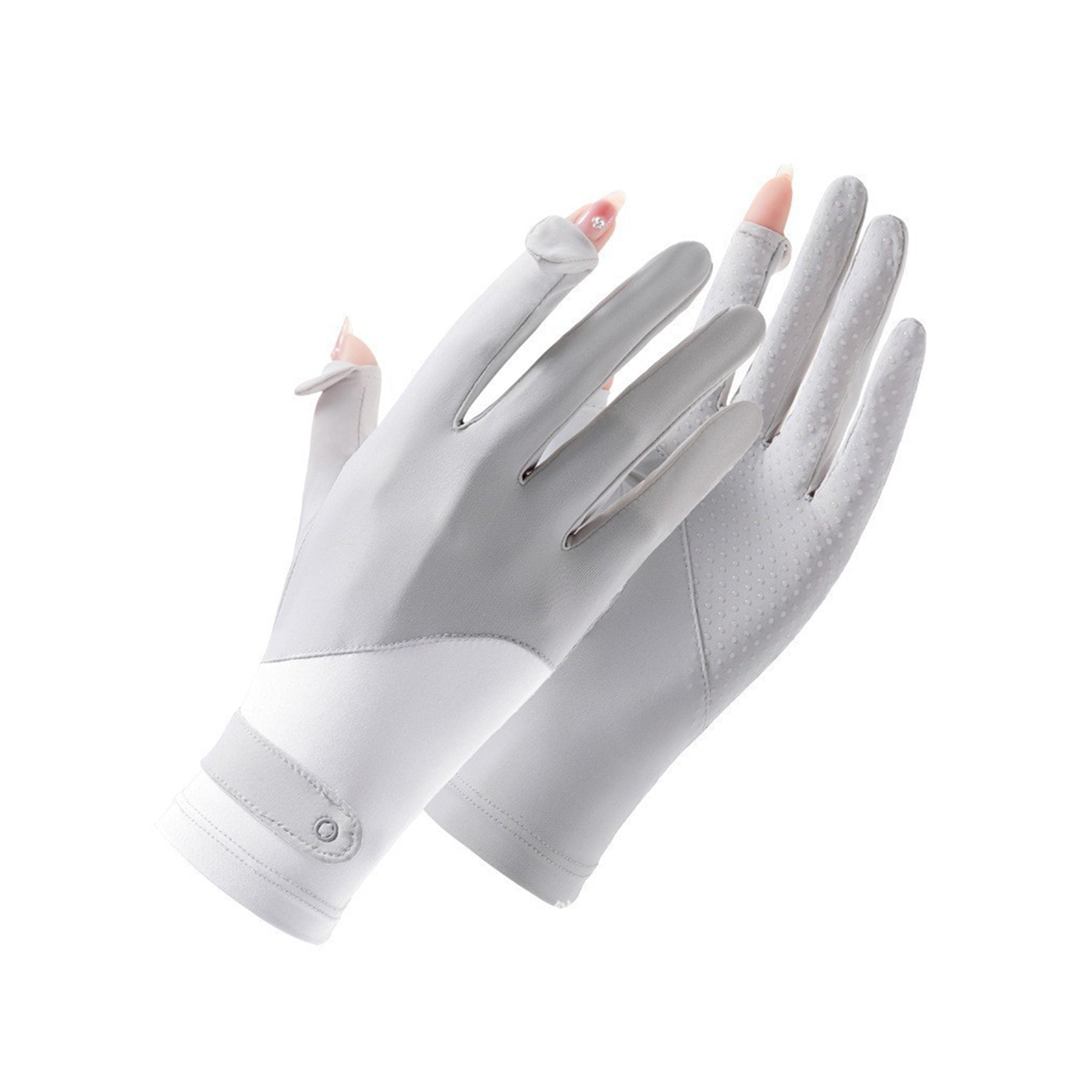 Summer Outdoor Ice Silk Sunscreen Cycling Gloves