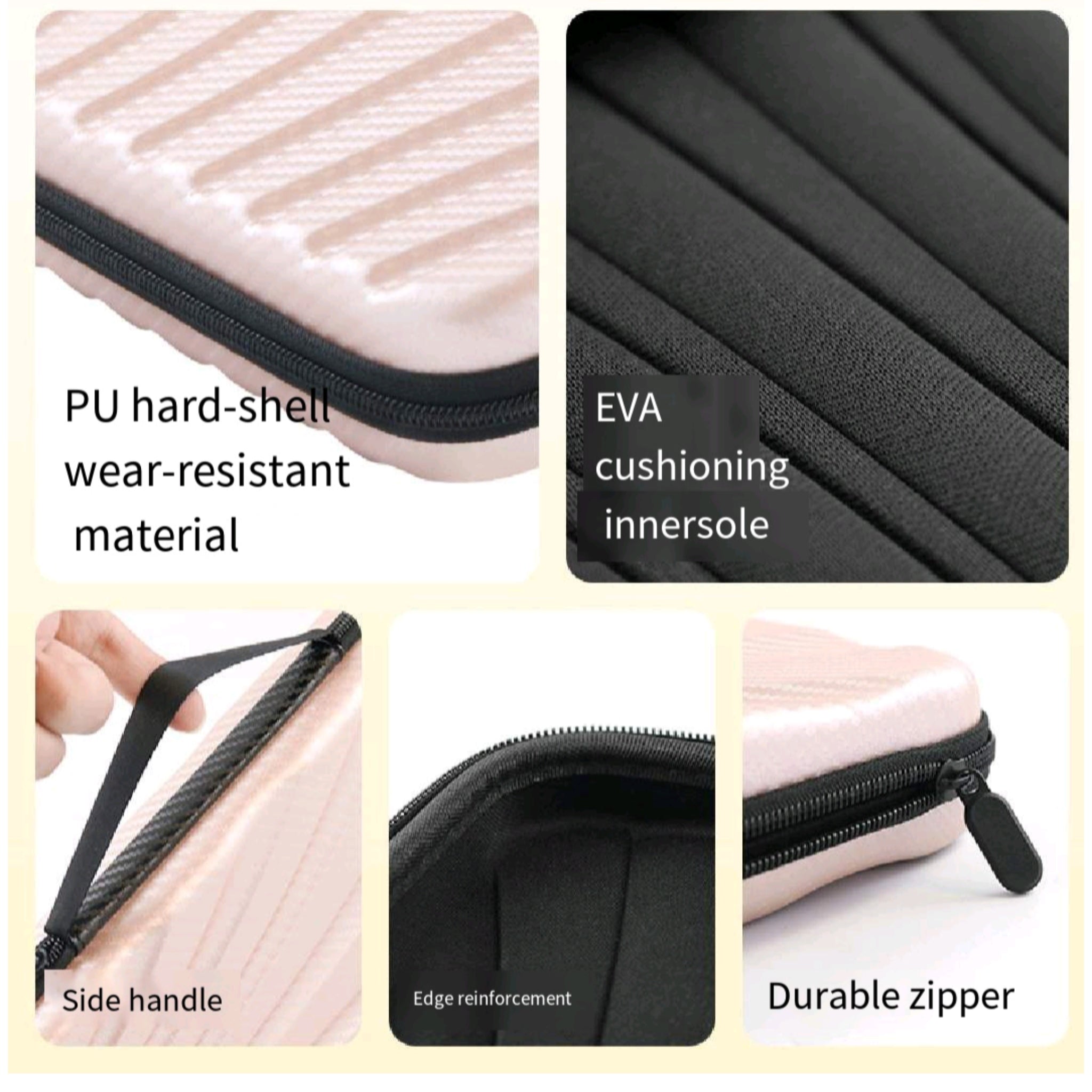 Crush Proof Hard Case Table Tennis Paddle Waterproof