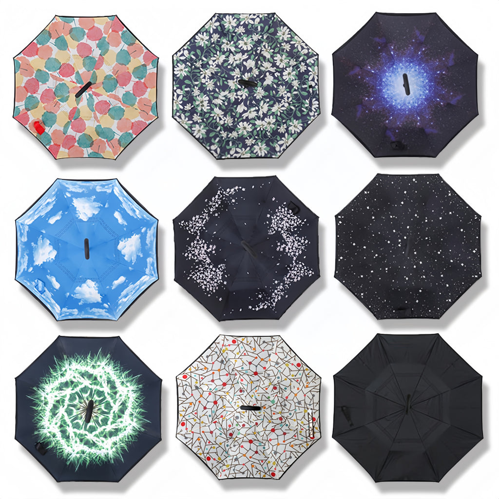Pattern Inverted Reverse Umbrella