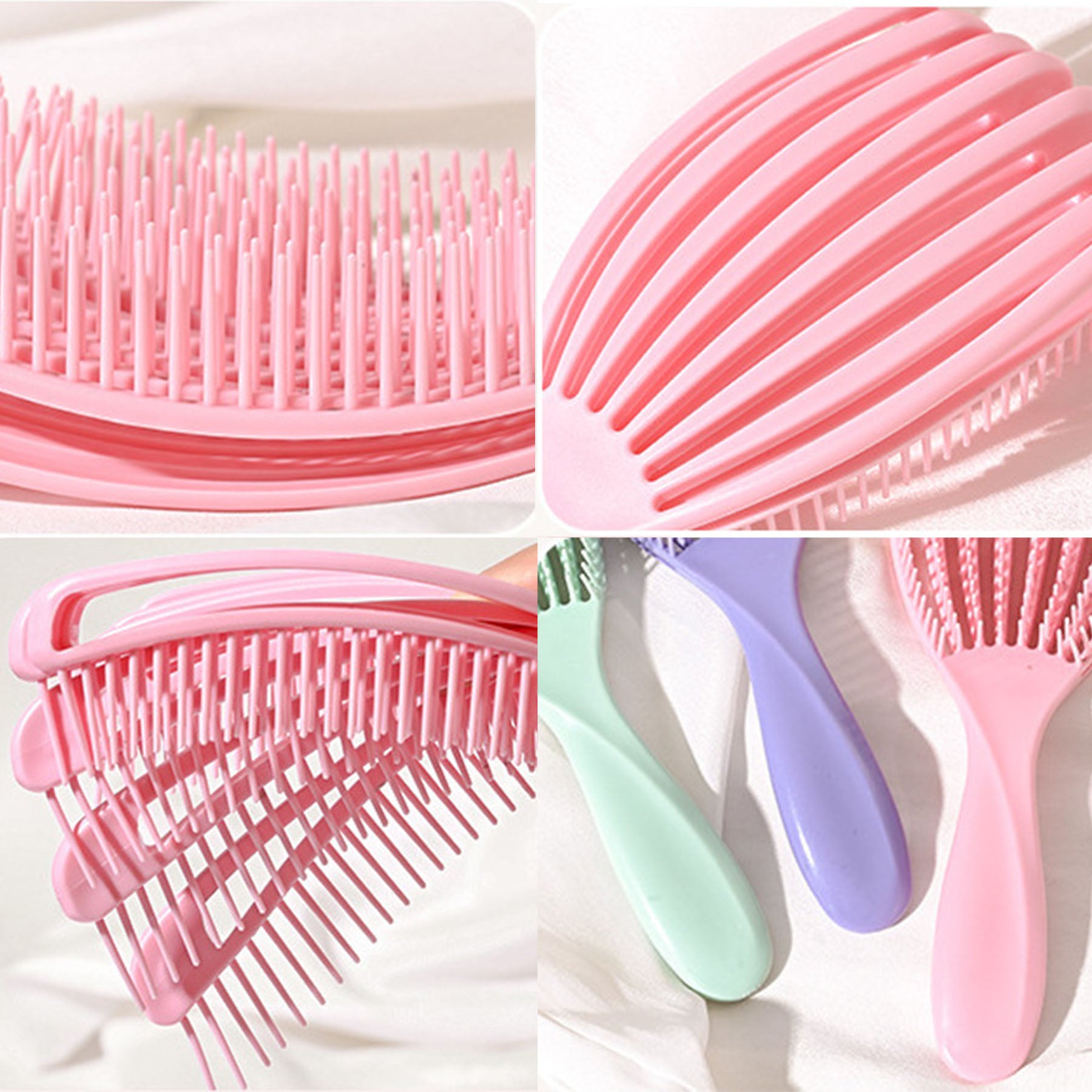 High Elastic Hollow Massage Hairdressing Shell Comb
