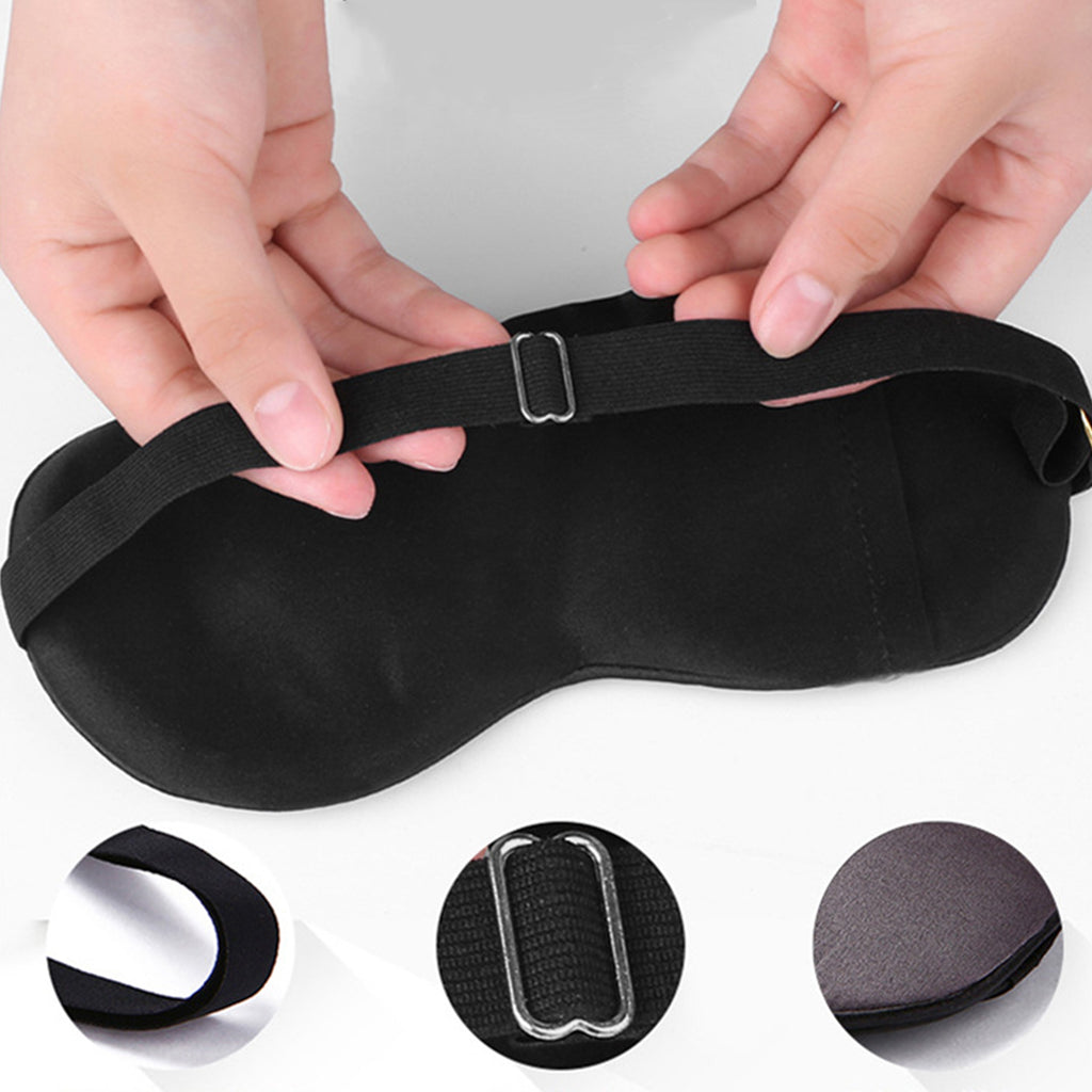 Silk Satin Sleep Eye Mask With Drawstring Bag