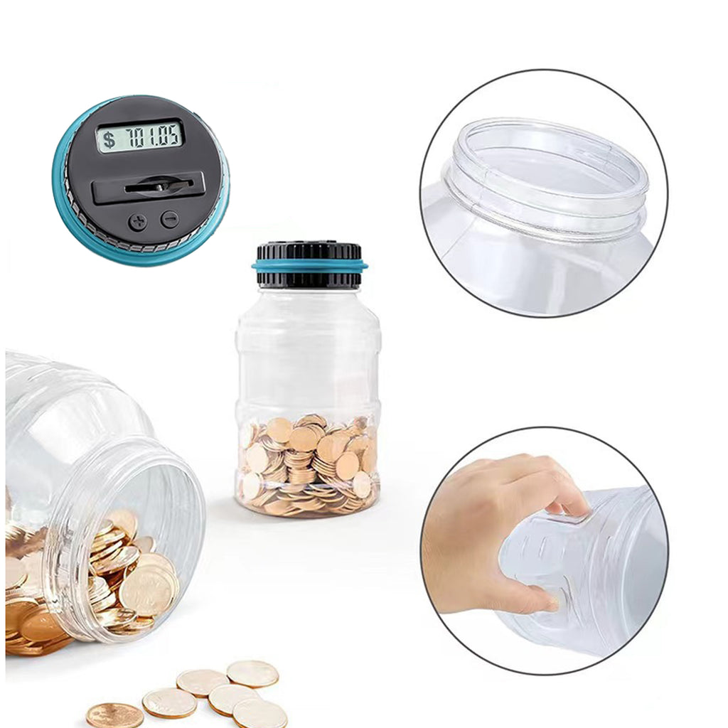 Digital Coin Counting Money Jar