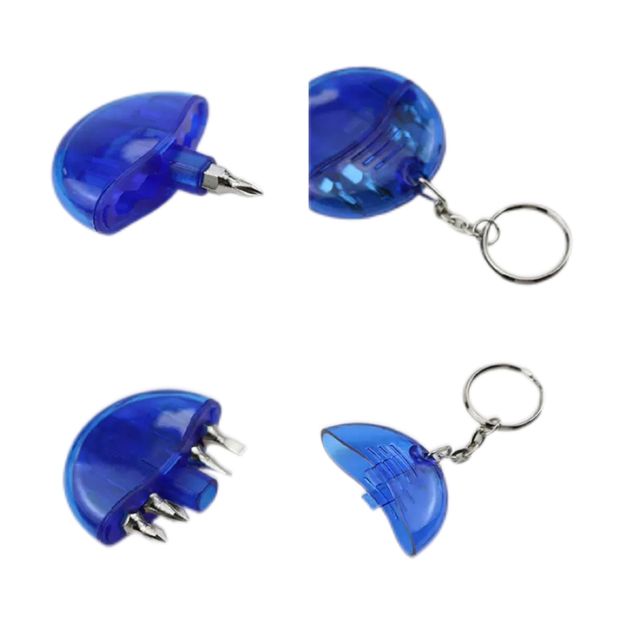 ABS Carbon Steel Multi Function Screwdriver Keychain