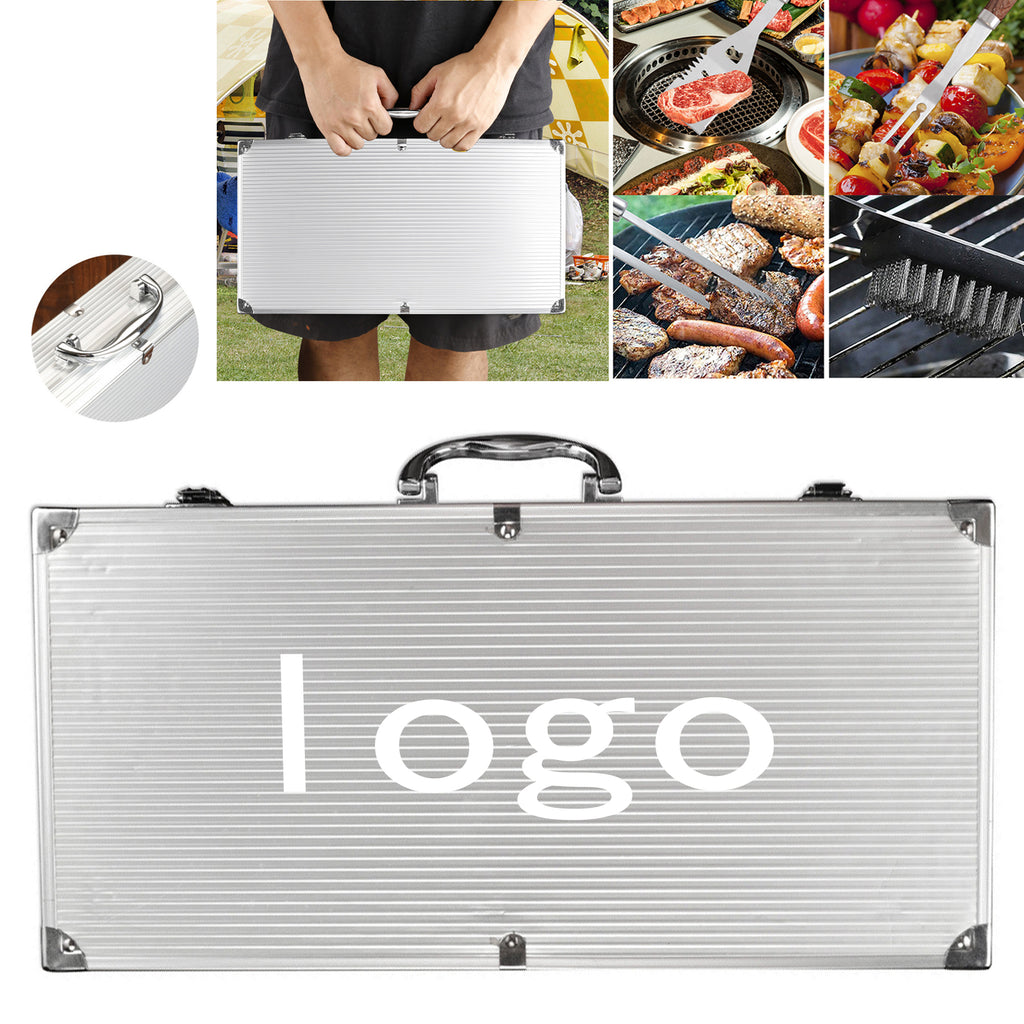 38-Piece Stainless BBQ Tool Set In Aluminum Case