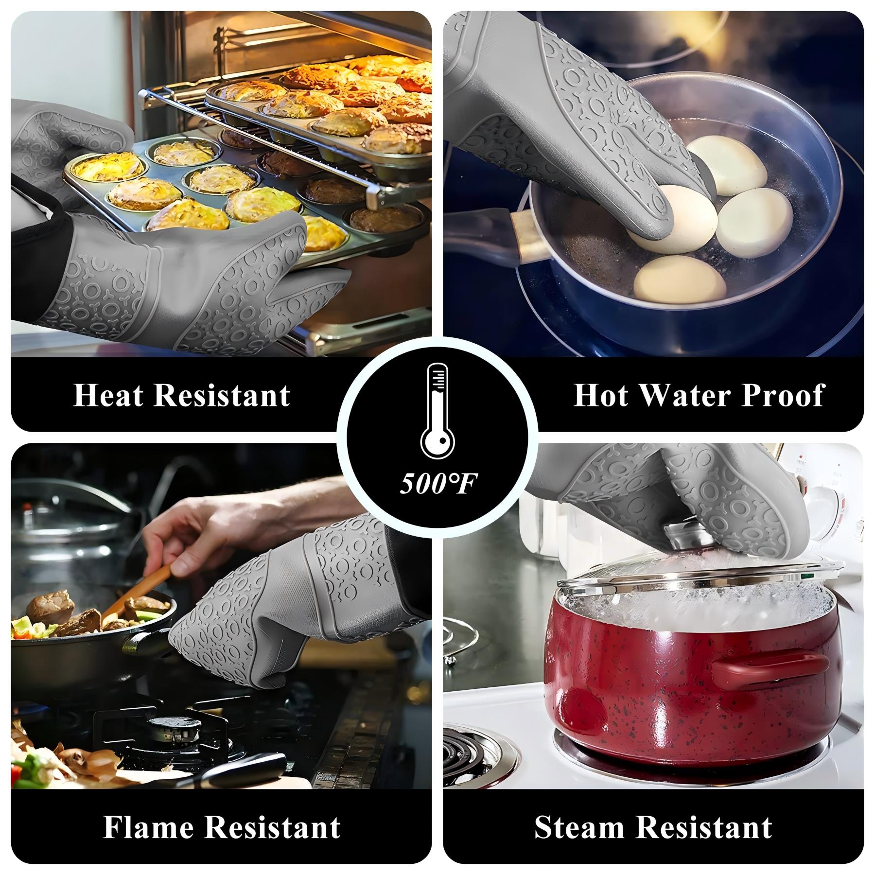Soft Silicone Oven Mitts