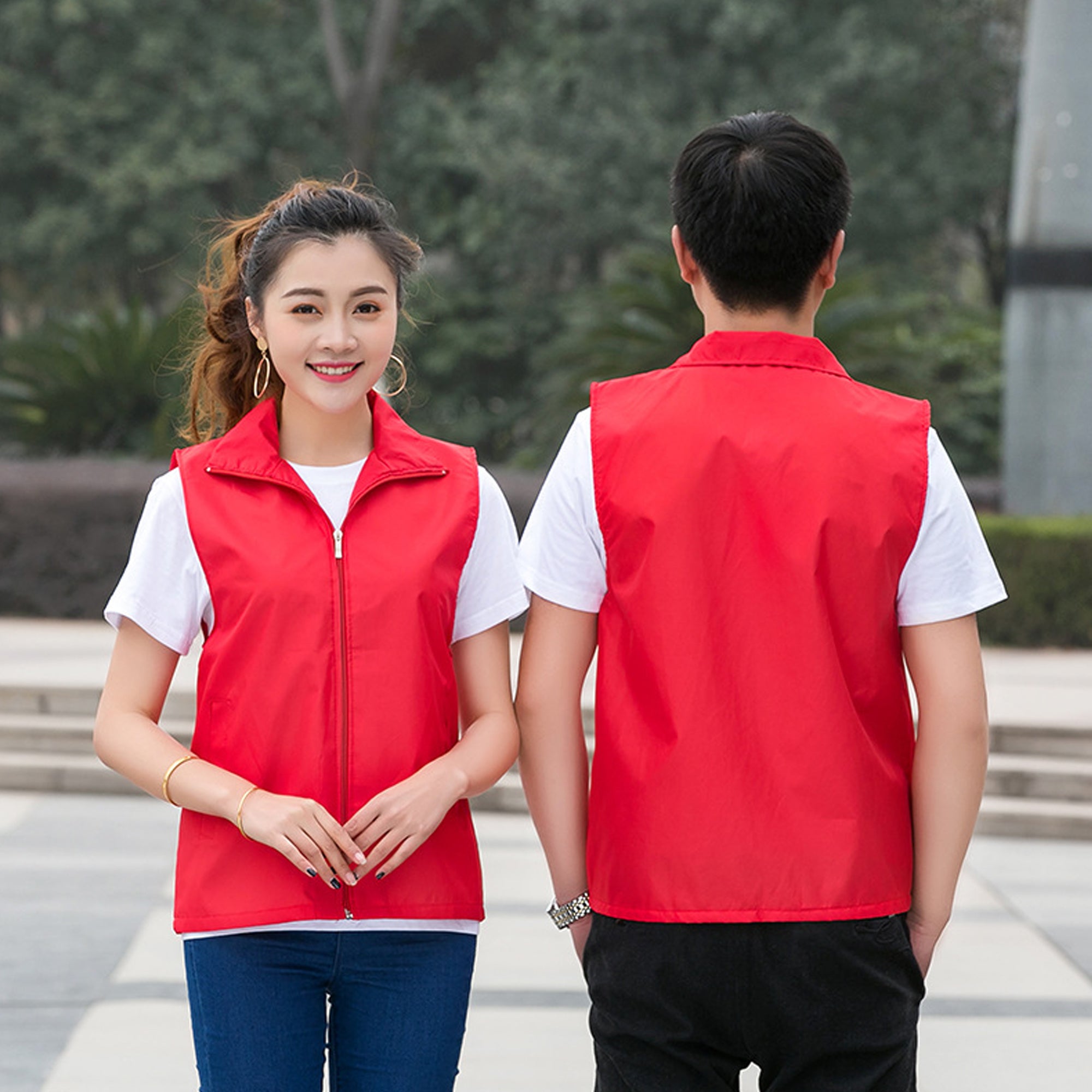 Gradient Vest Advertising Shirt