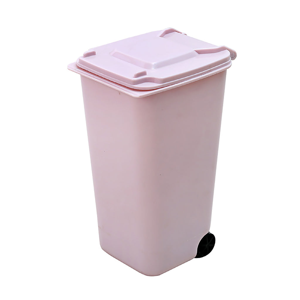 Mini Plastic Desktop Trash Can Creative Pen Case