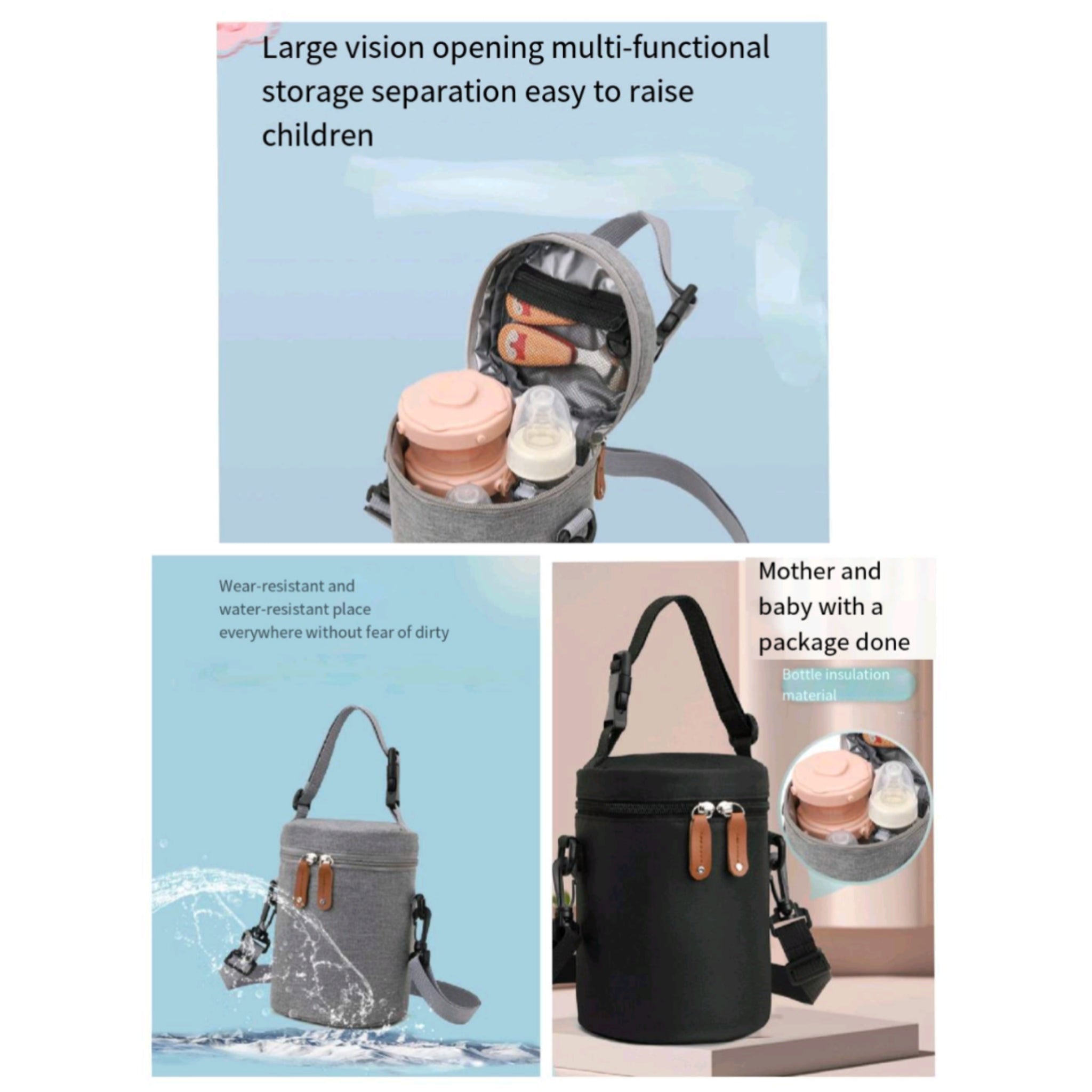Maternity And Infant Insulated Bucket Bag