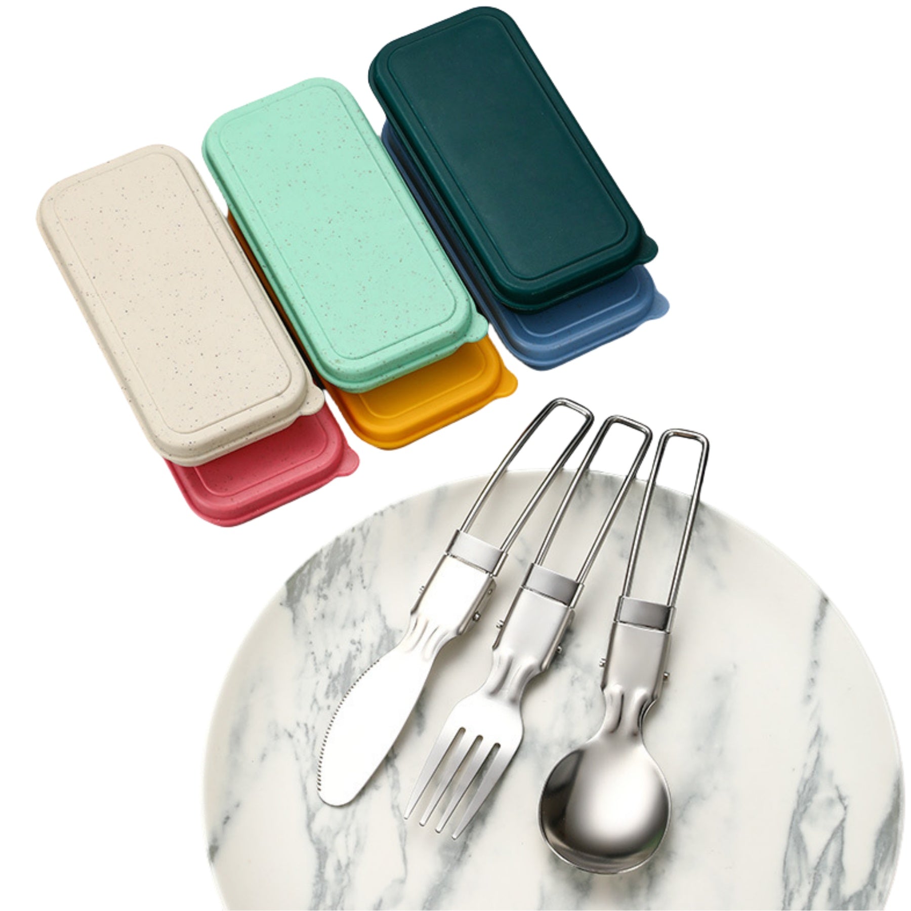 Stainless Steel Folding Tableware Set