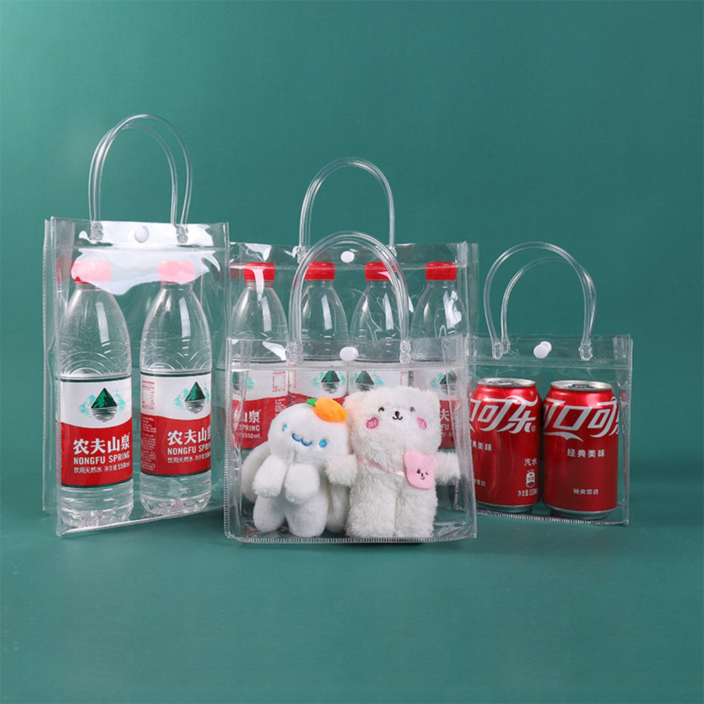PVC Snap-Button Tote Bag